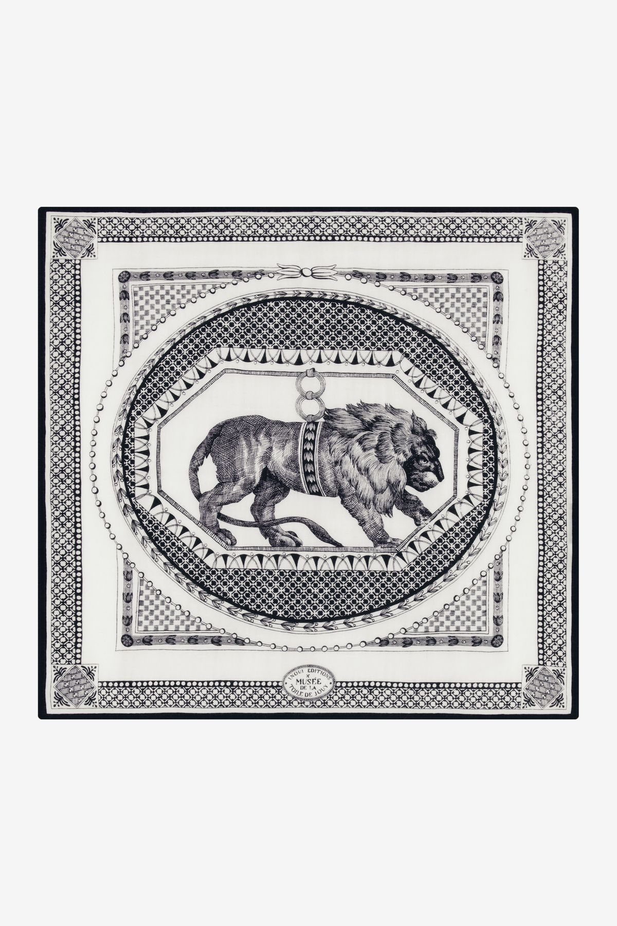 Square 70- Barocco - Black