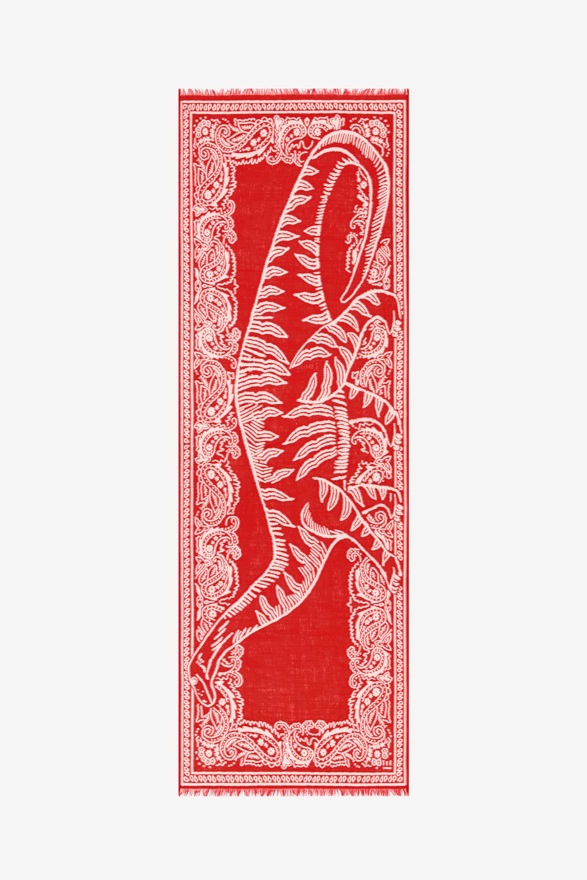 Bufanda 70 3D - Dino - Rojo