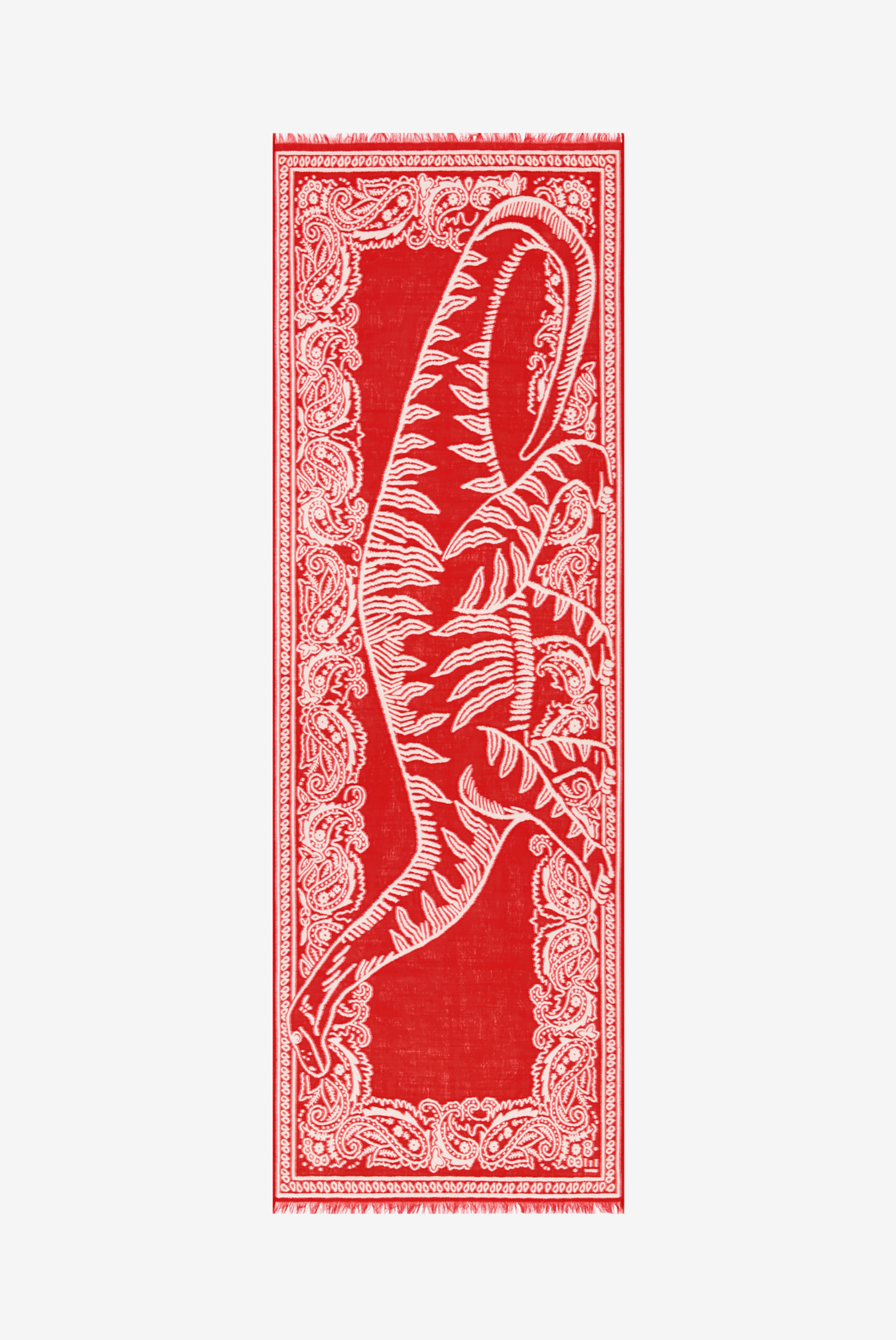 Bufanda 70 3D - Dino - Rojo