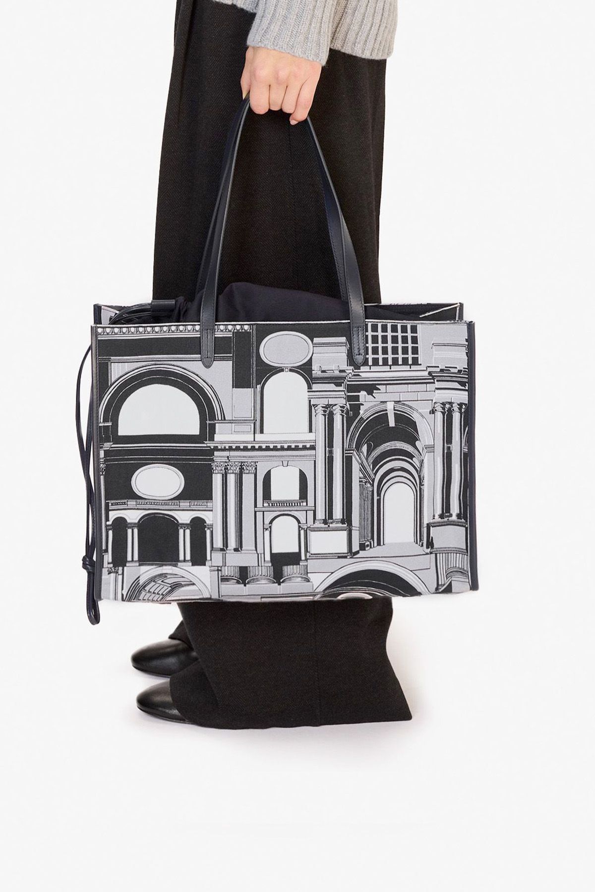 Shopping Bag - Architecture - Black