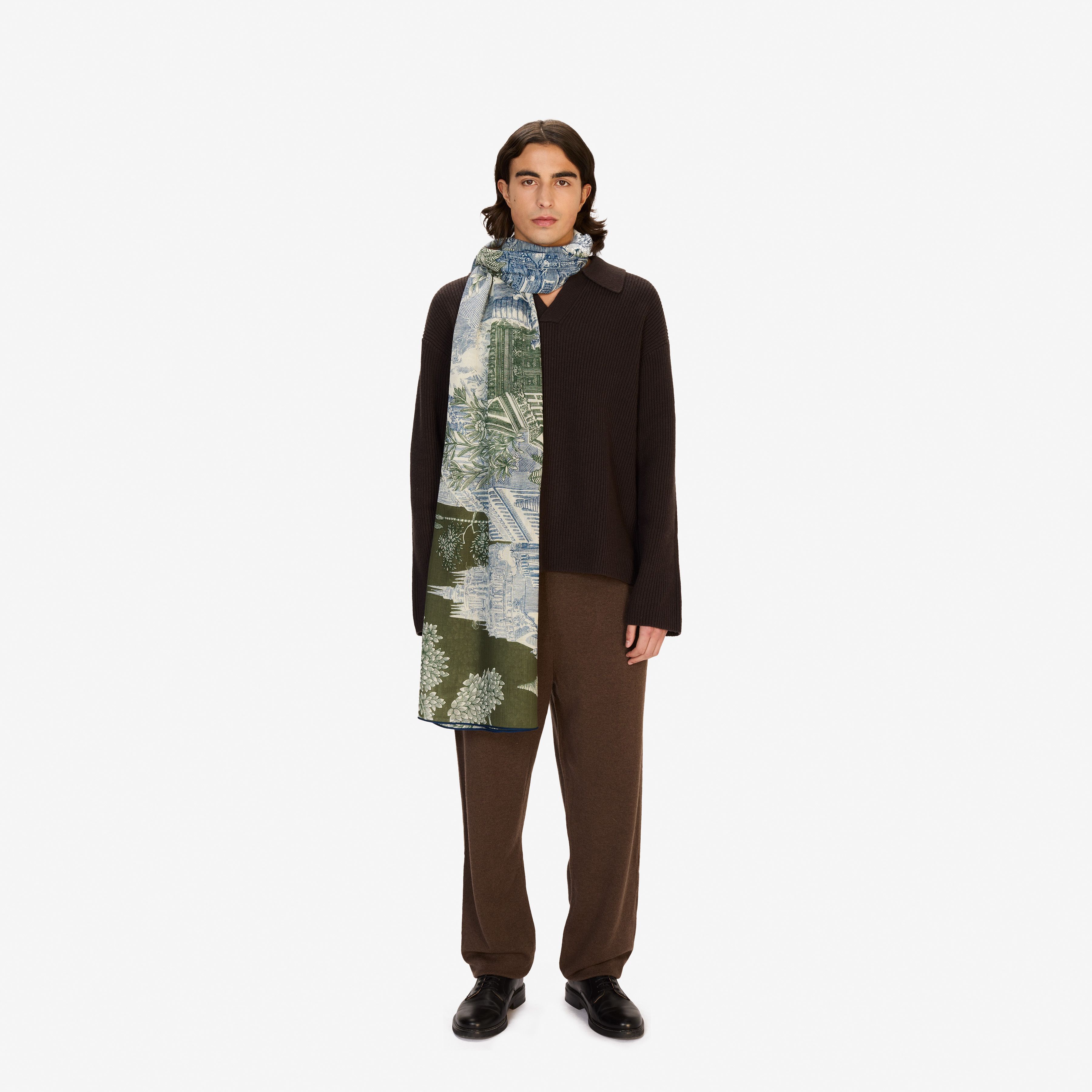 Bufanda de lana 100 - Piranesi - Khaki