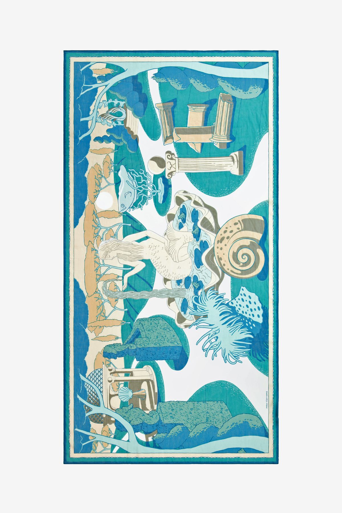 Scarf 100 - Jardin - Turquoise