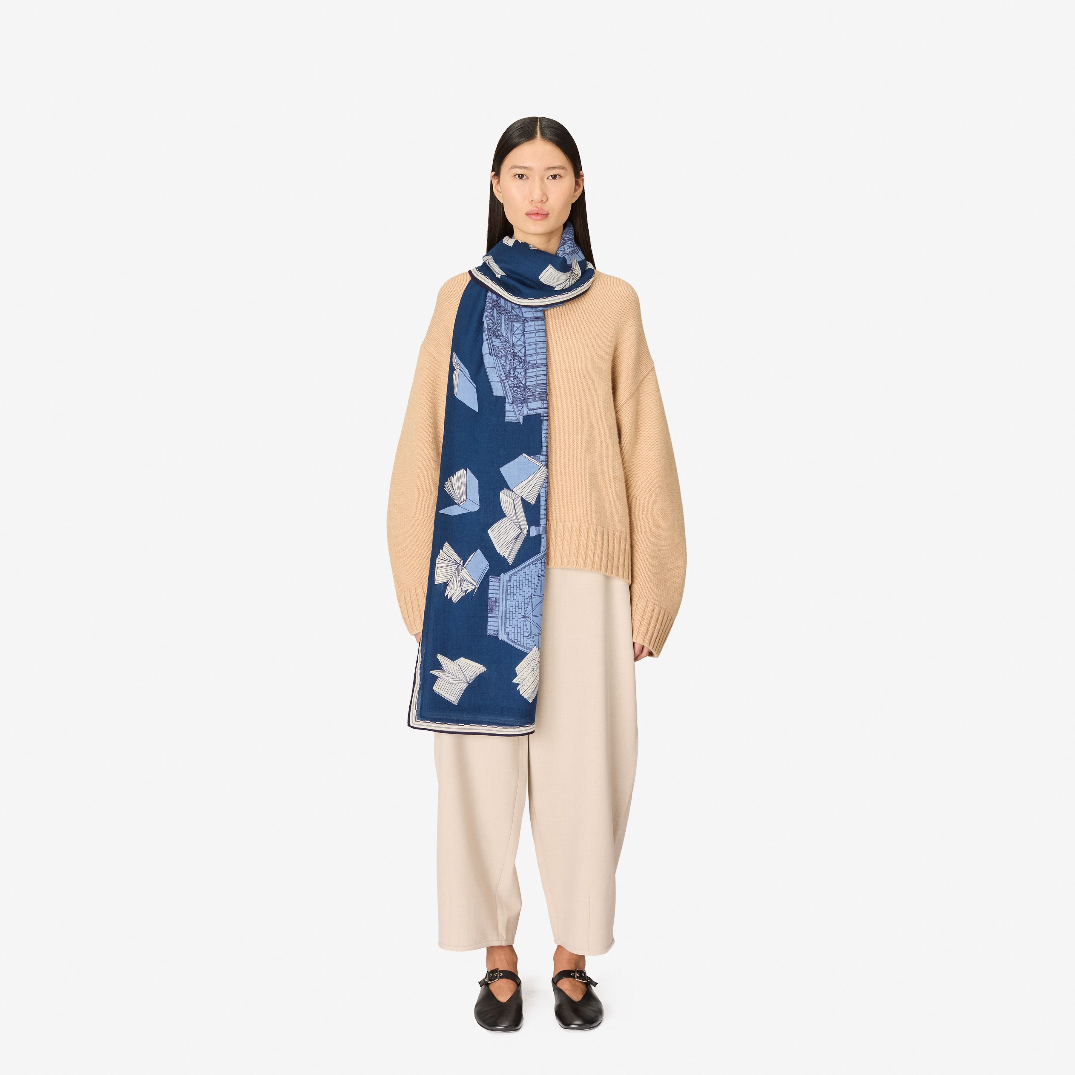 Scarf 100 - Vivienne - Blue