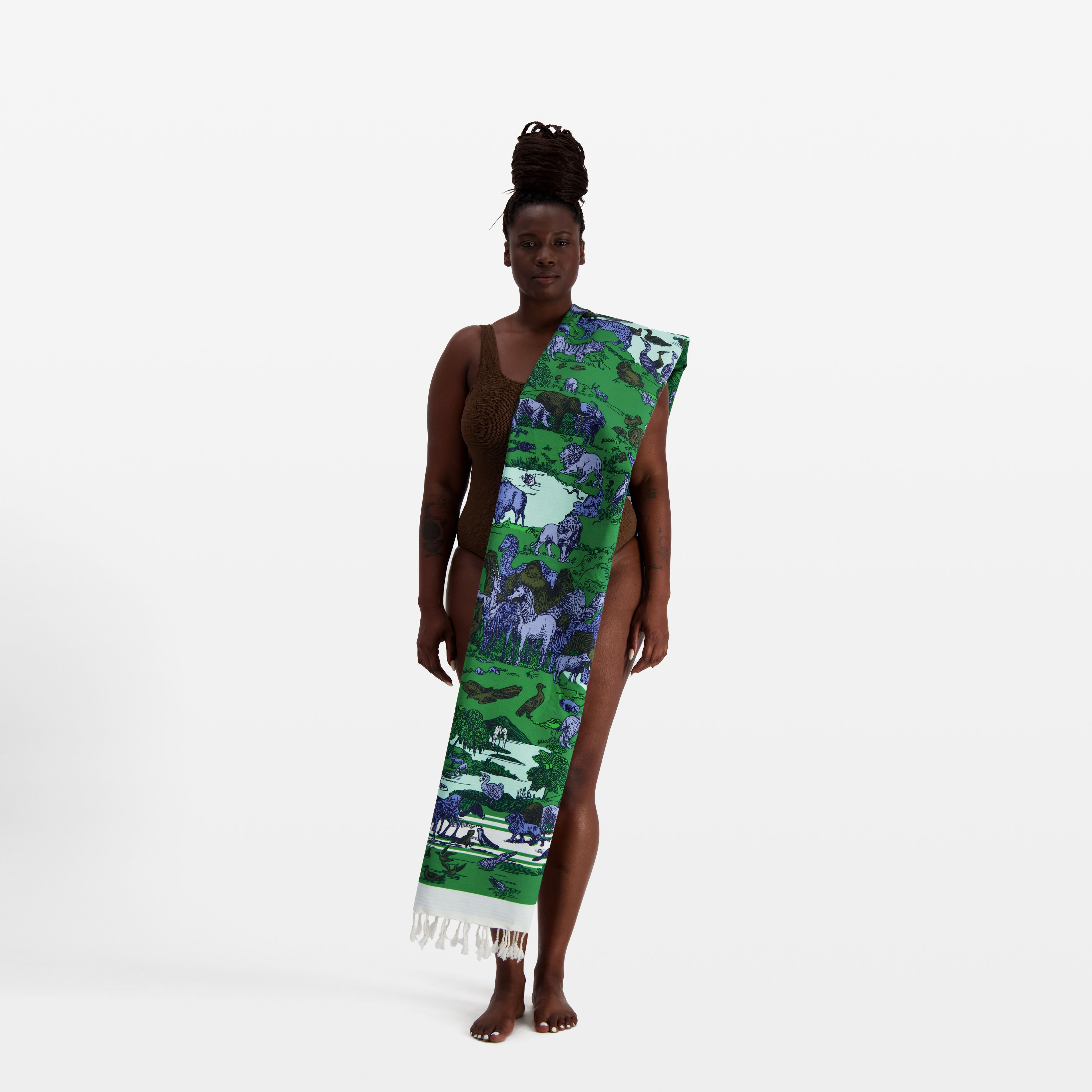 Fouta Towel 100 - Rêverie - Green