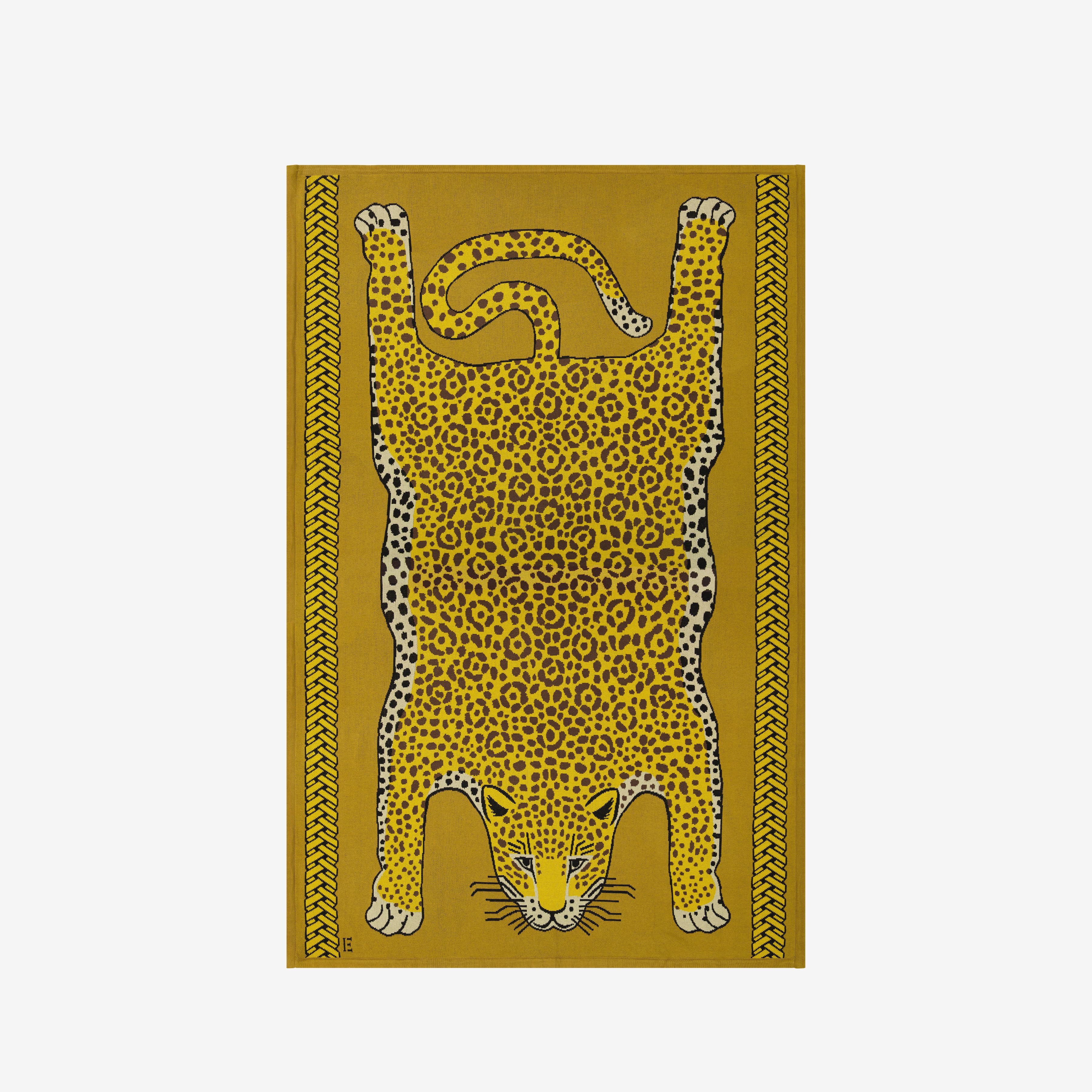Manta 130 - Leopard - Azafrán