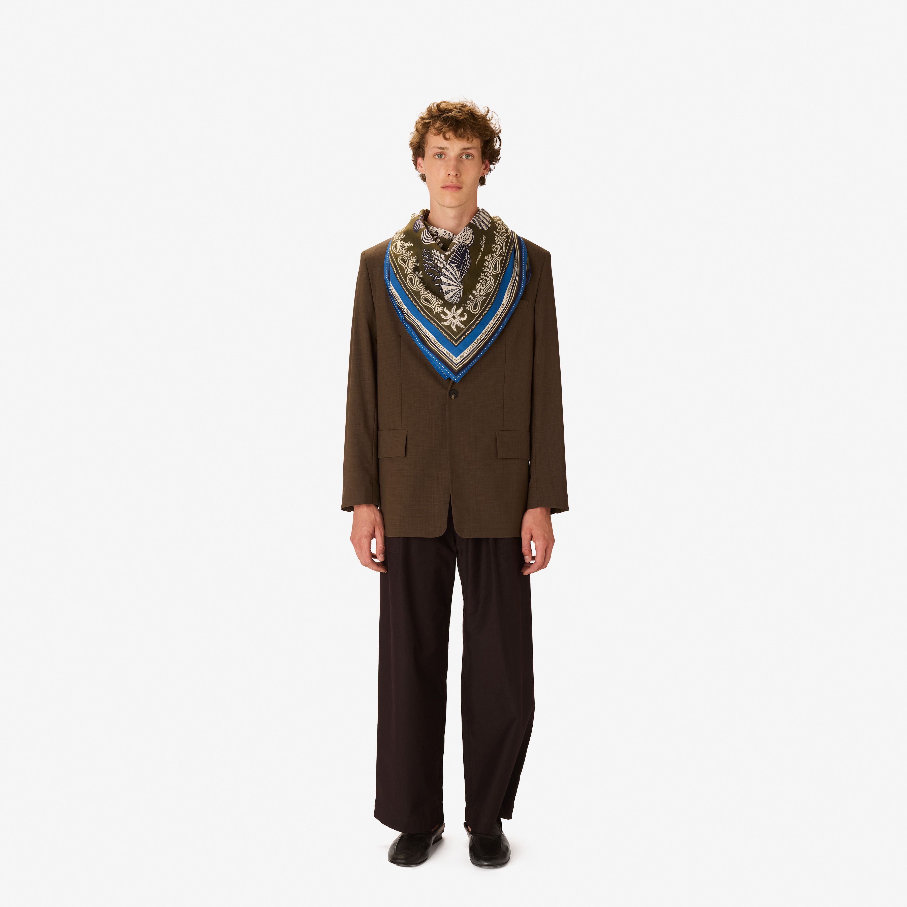 Quadratisches Tuch 100 - Neptune - Khaki