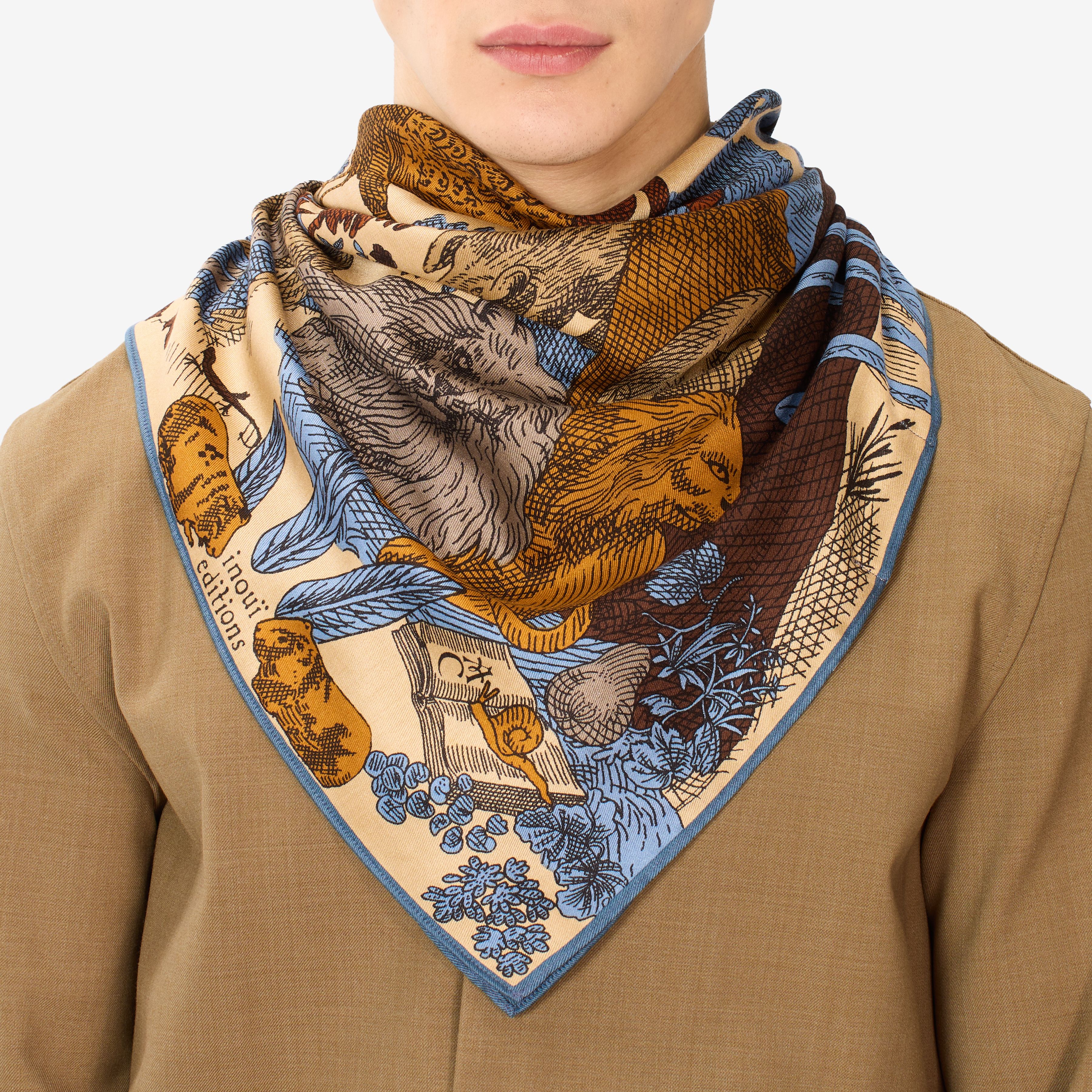 Quadratisches Tuch 100 - Reve - Beige