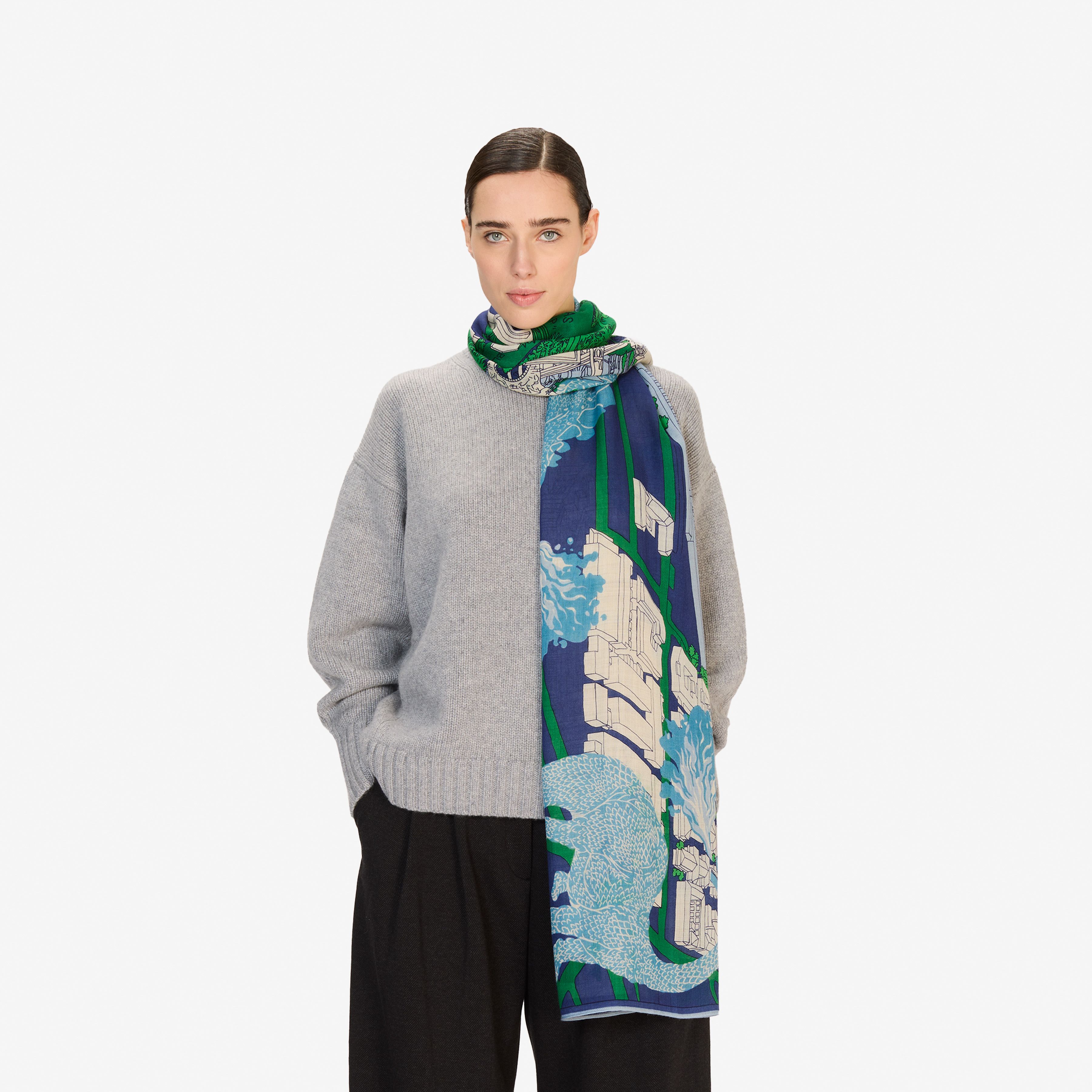 Scarf 80 - Vegas - Blue