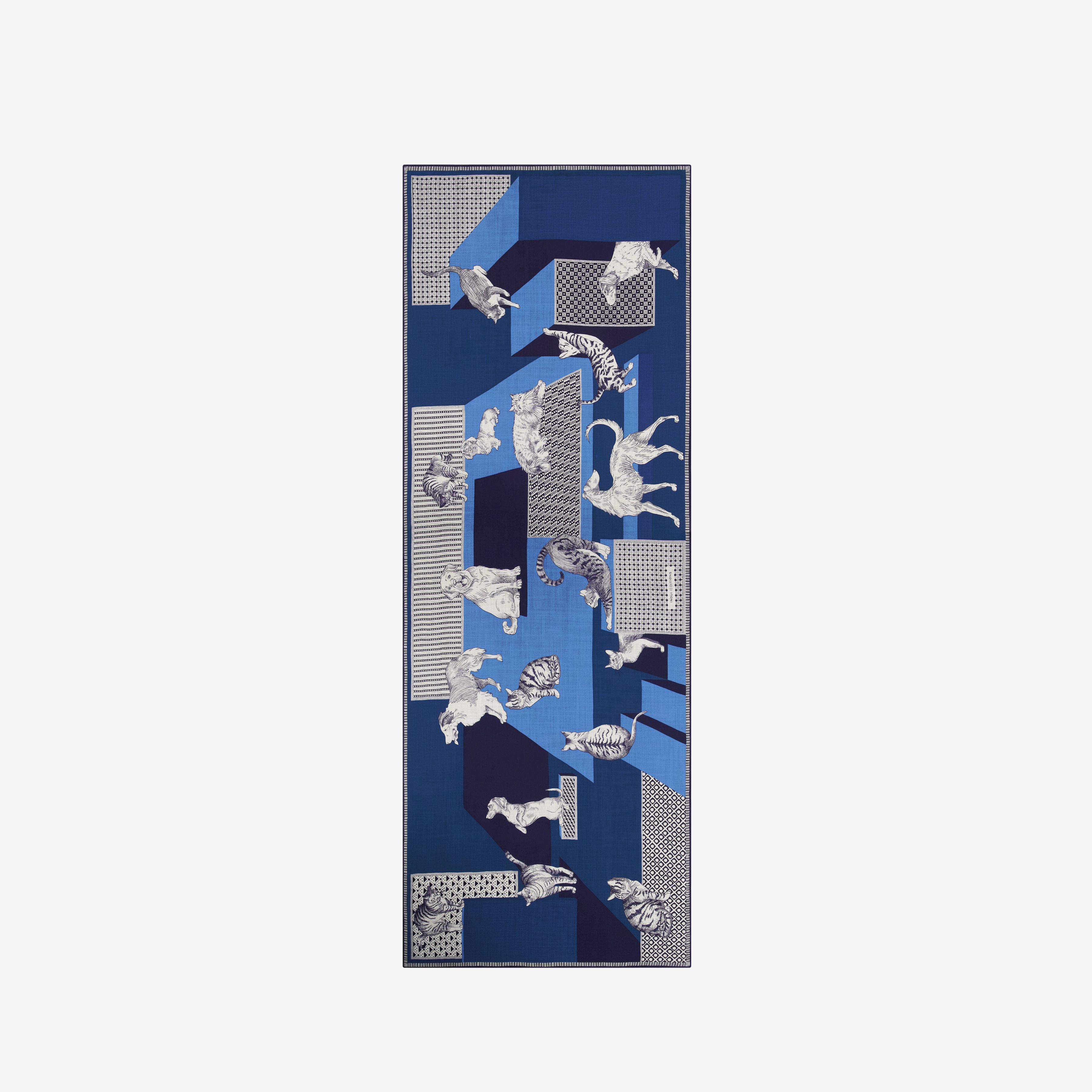 Schal 70 - Les Cheris - Blau