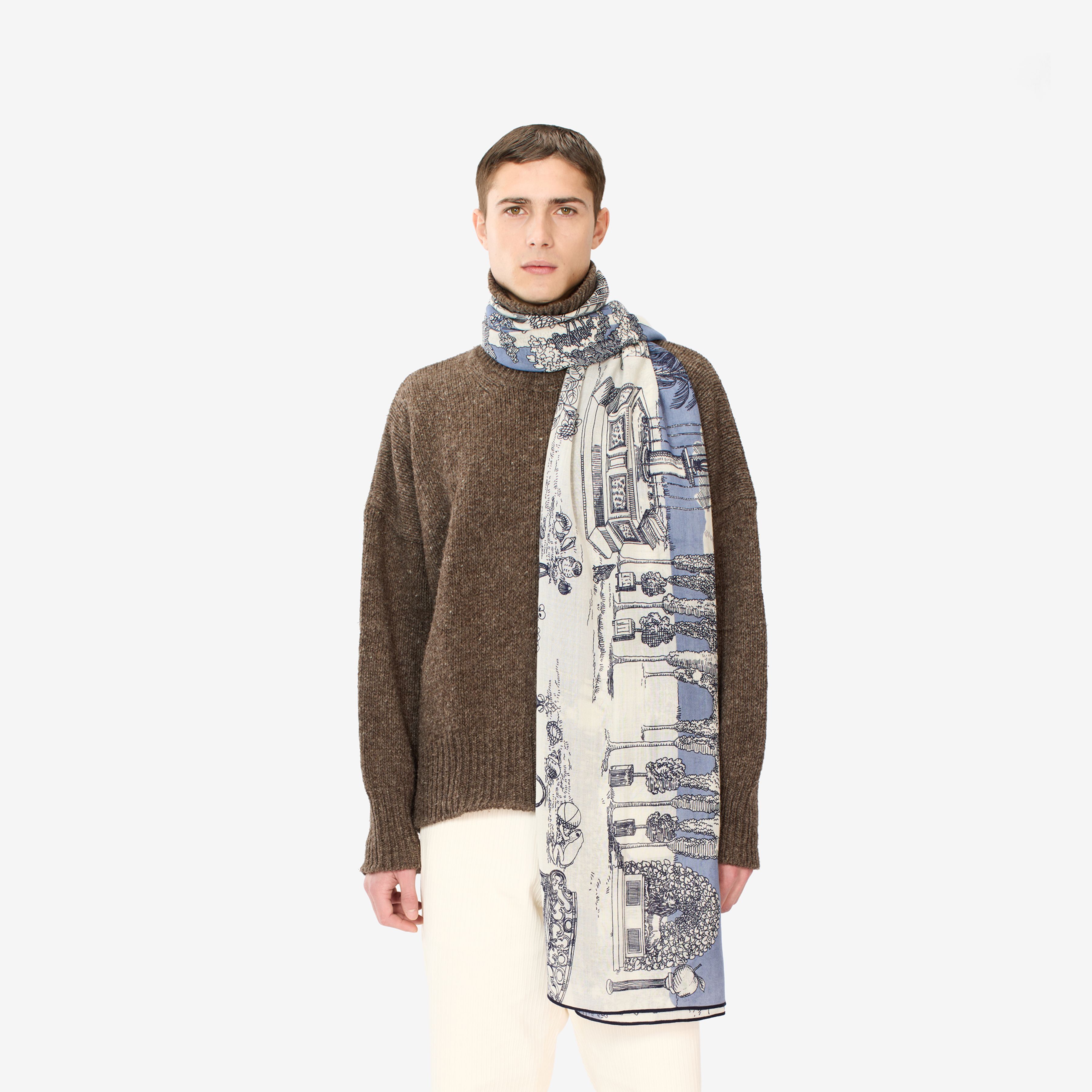 Bufanda 100 - Quatre Saisons - Azul