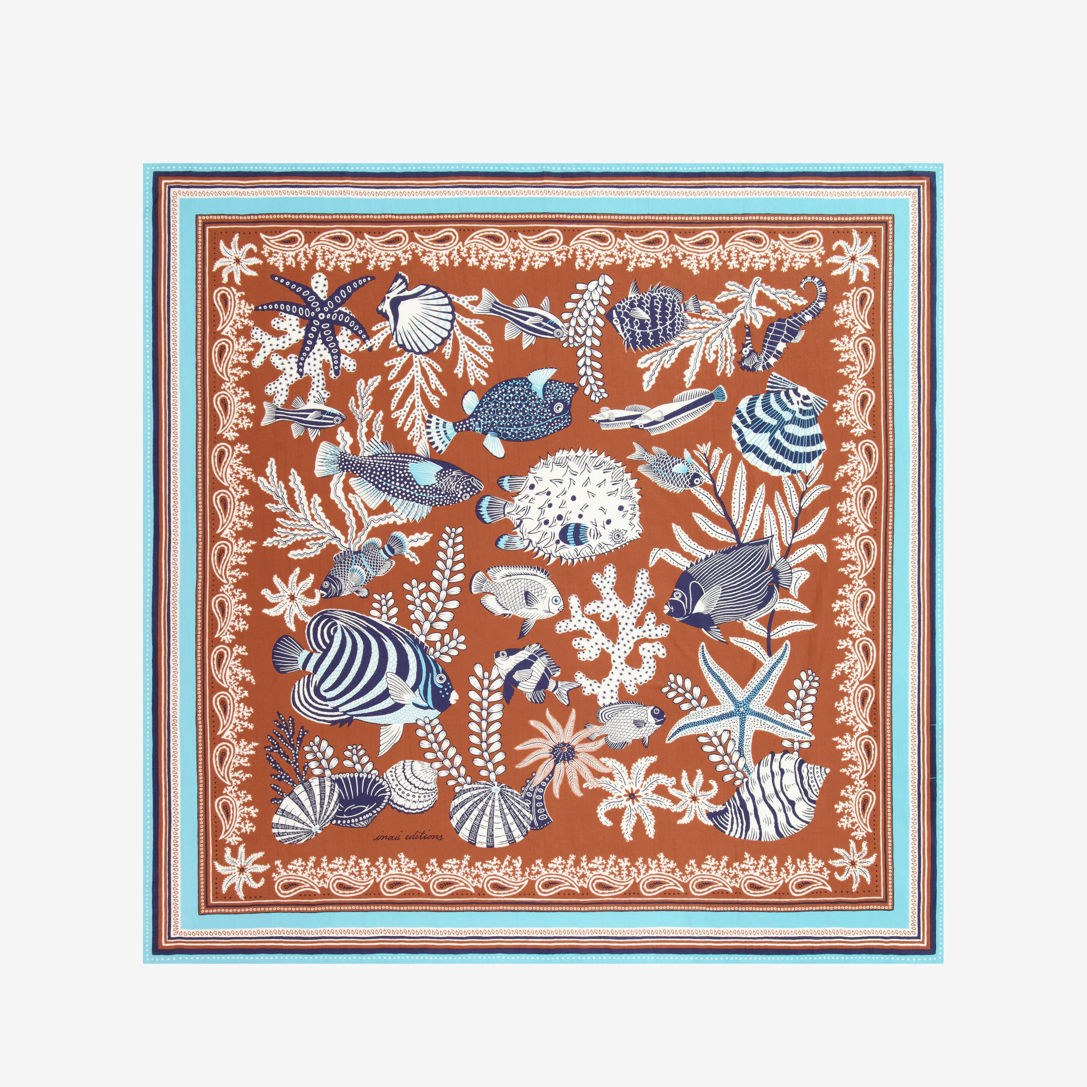 Pañuelo 100 - Neptune - Marrón dorado