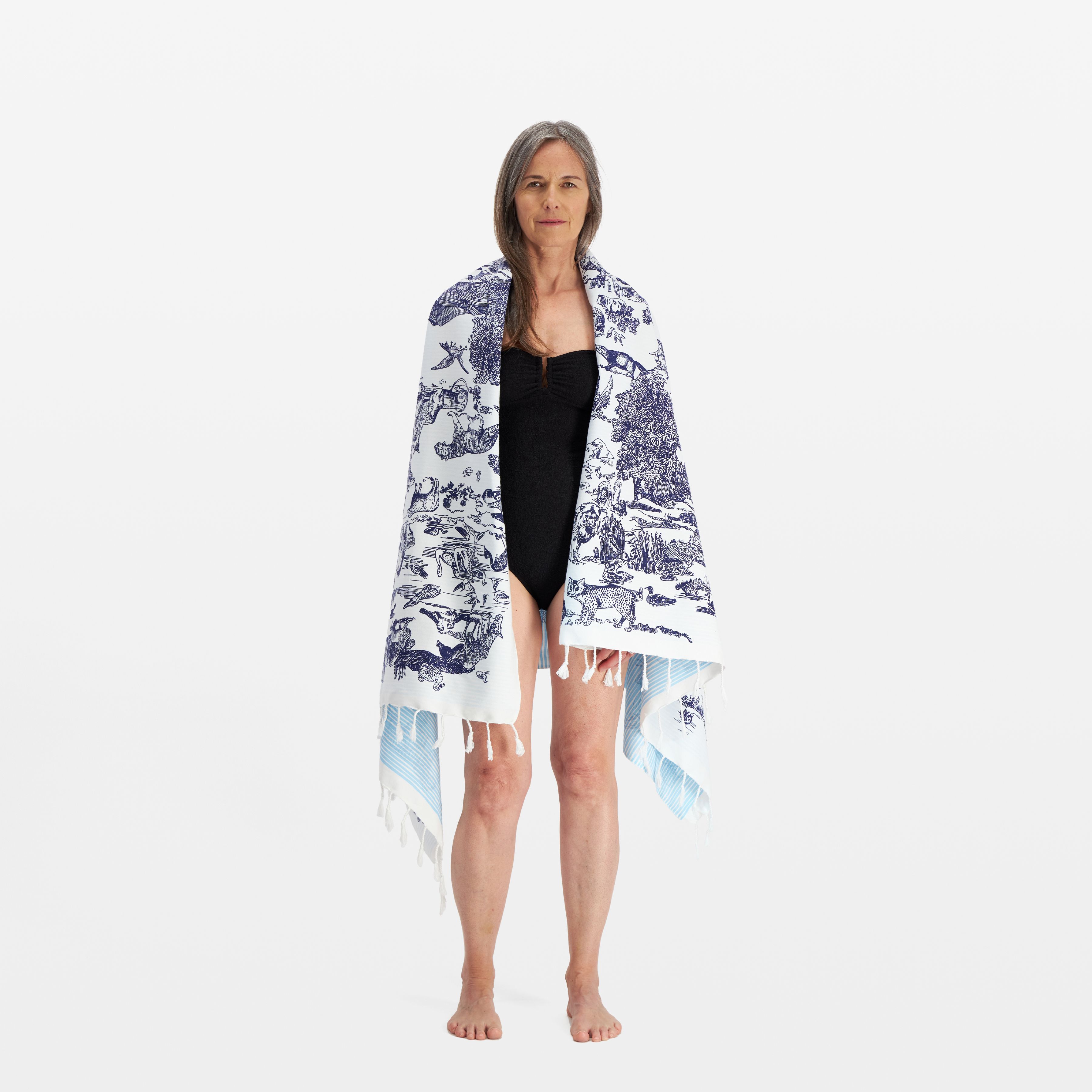 Telo Fouta 100 - Rêverie - Bianco