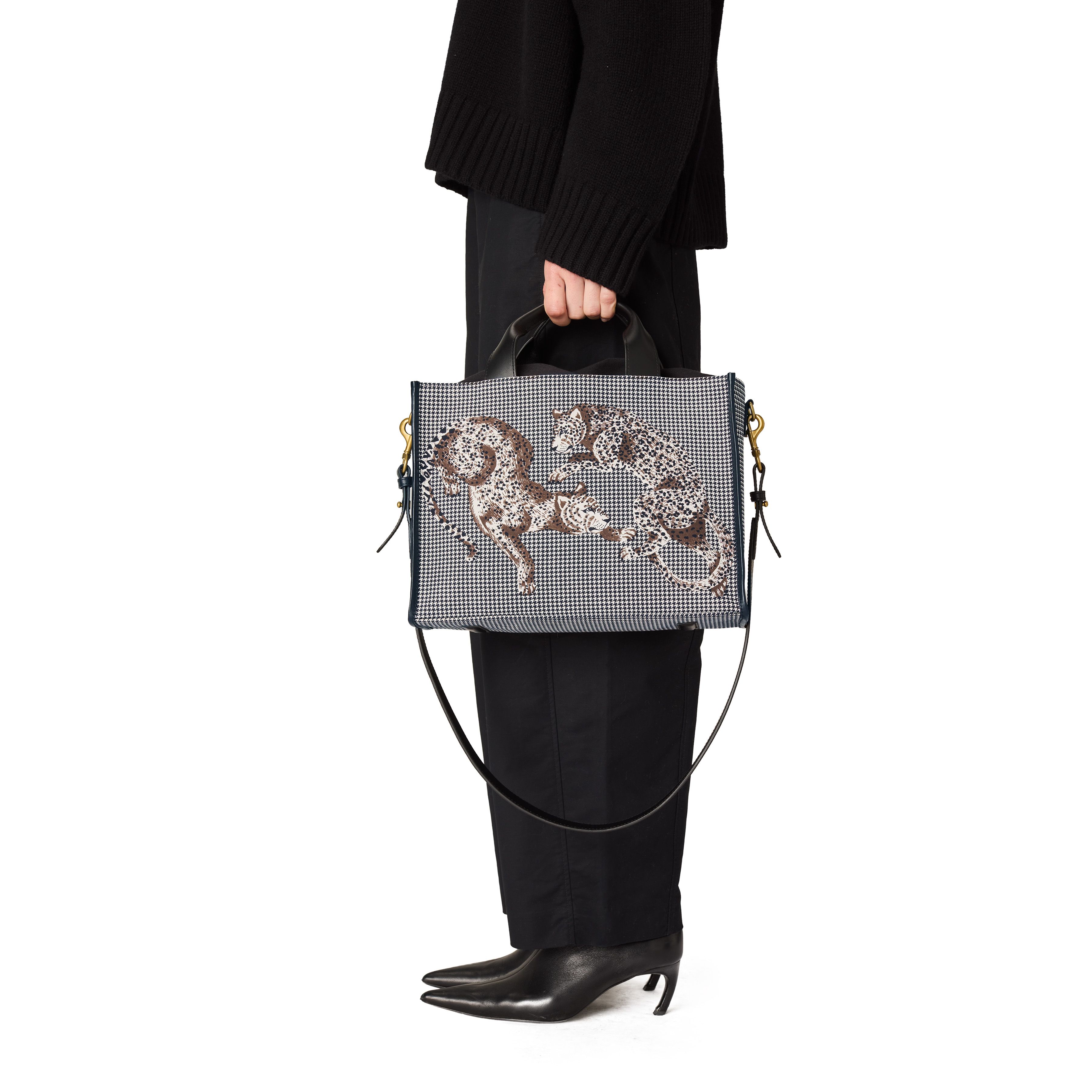 Nomade Bag - Jorgen Houndstooth - Black