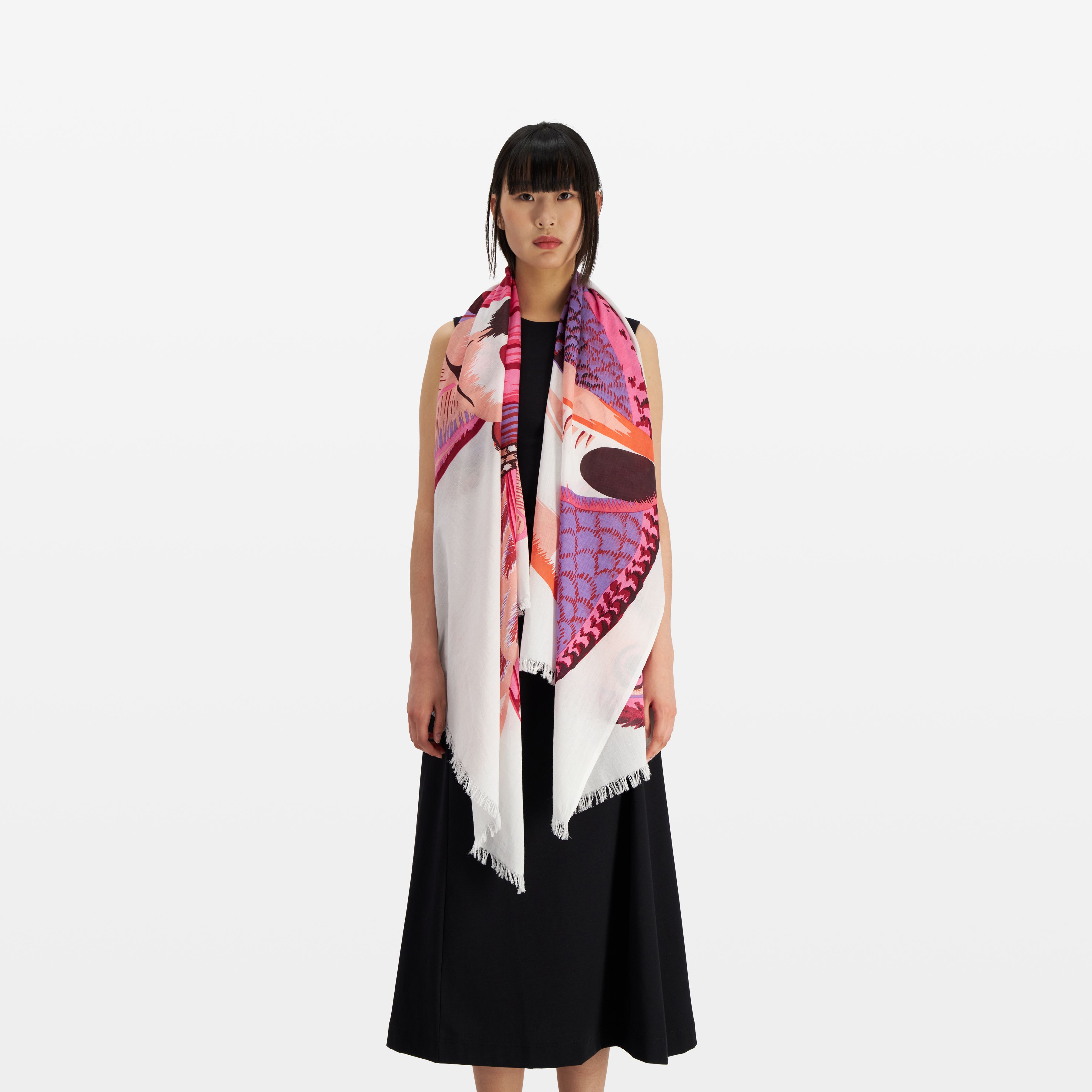Scarf 100 - Toucan - Pink