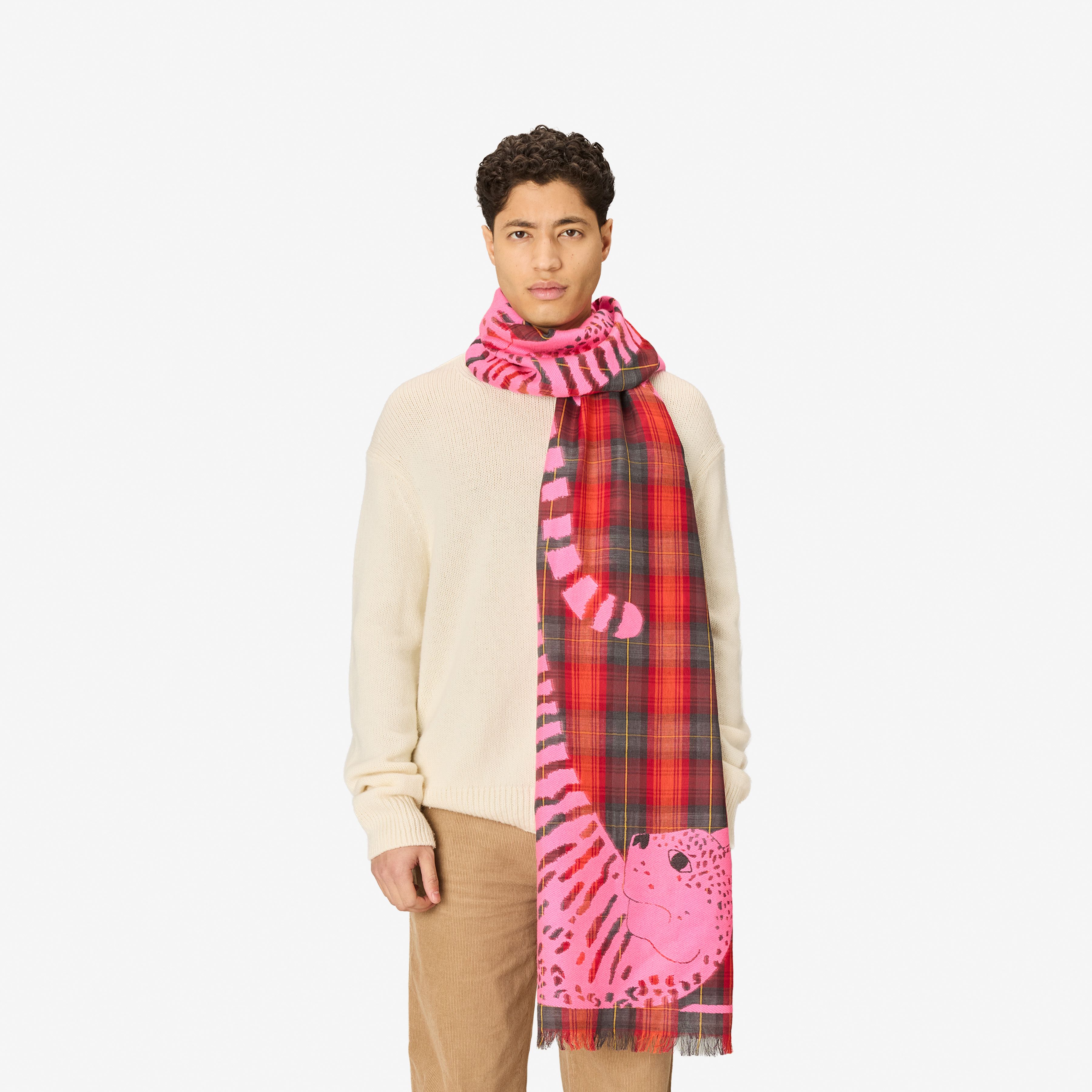 Scarf 70 - 3d - Panteo - Pink