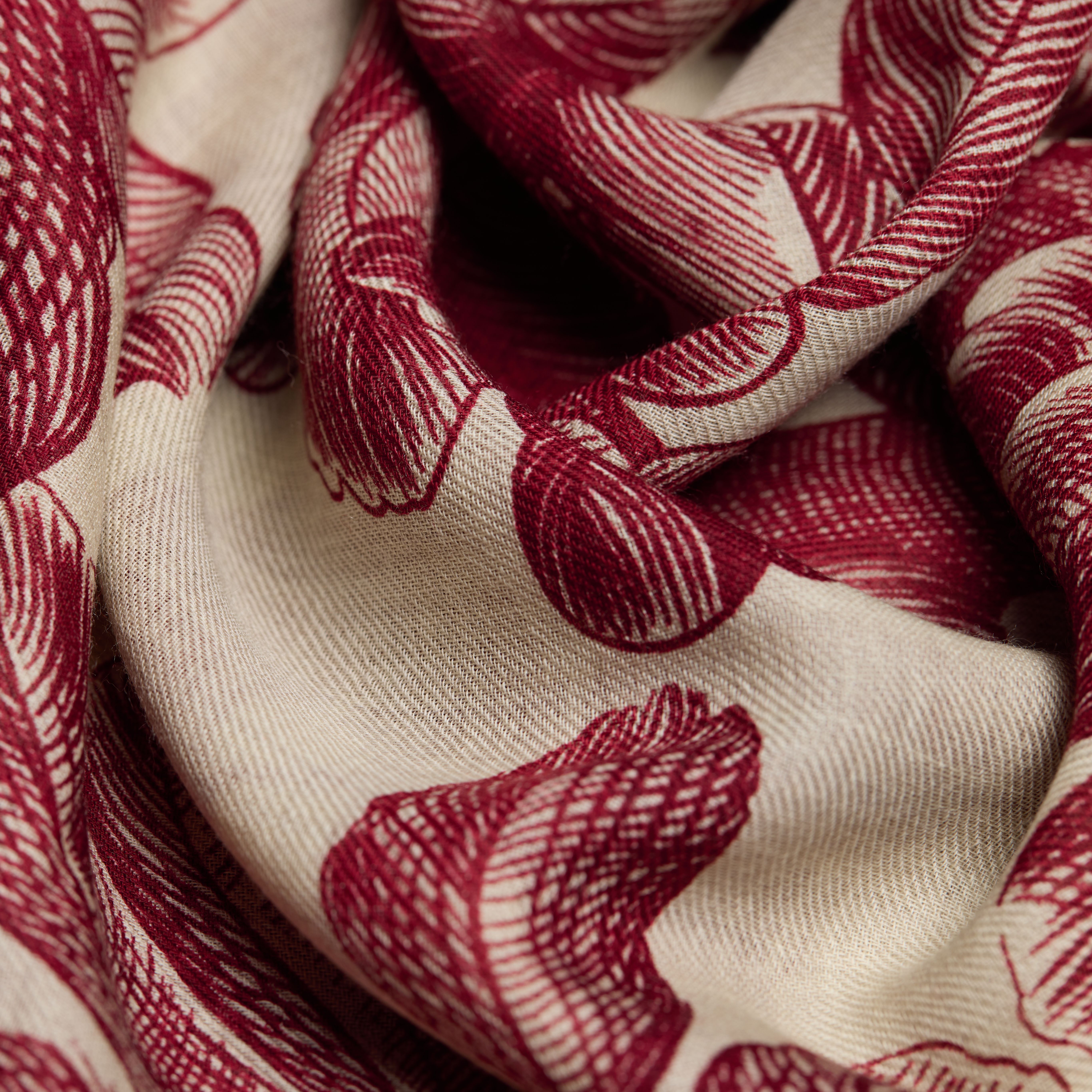 Scarf 100 - Arboris - Burgundy