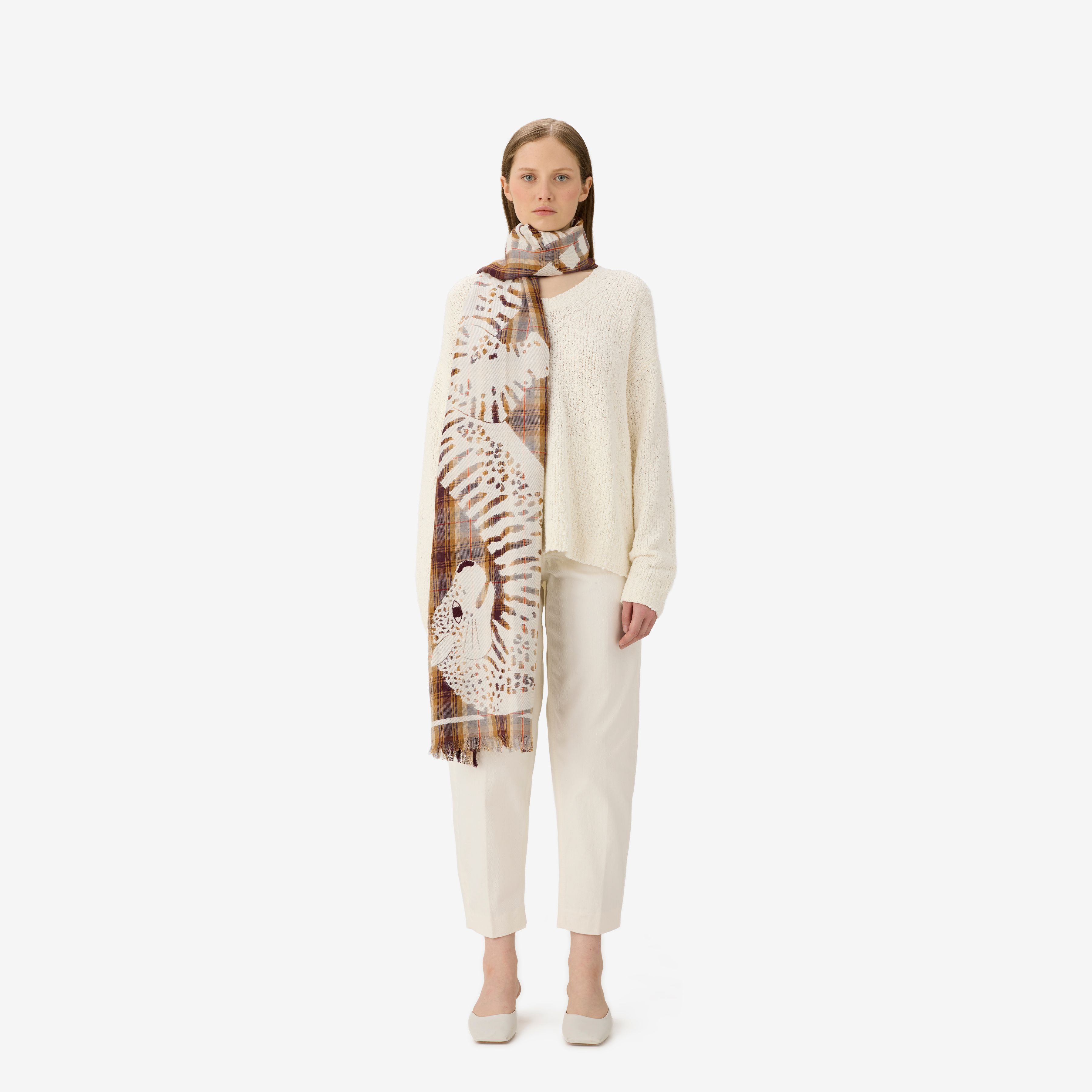 Bufanda 70 - 3d - Panteo - Beige
