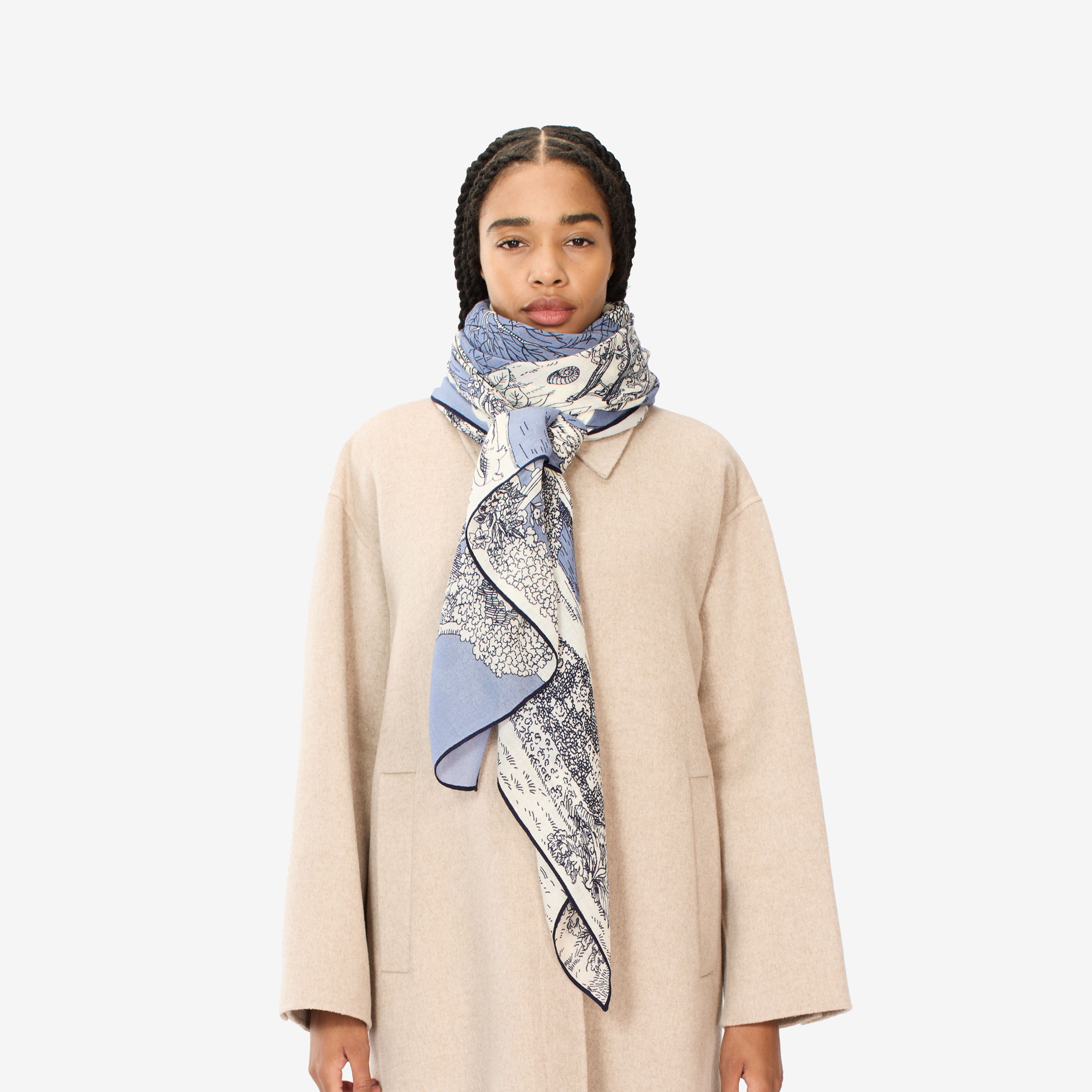 Bufanda 100 - Quatre Saisons - Azul