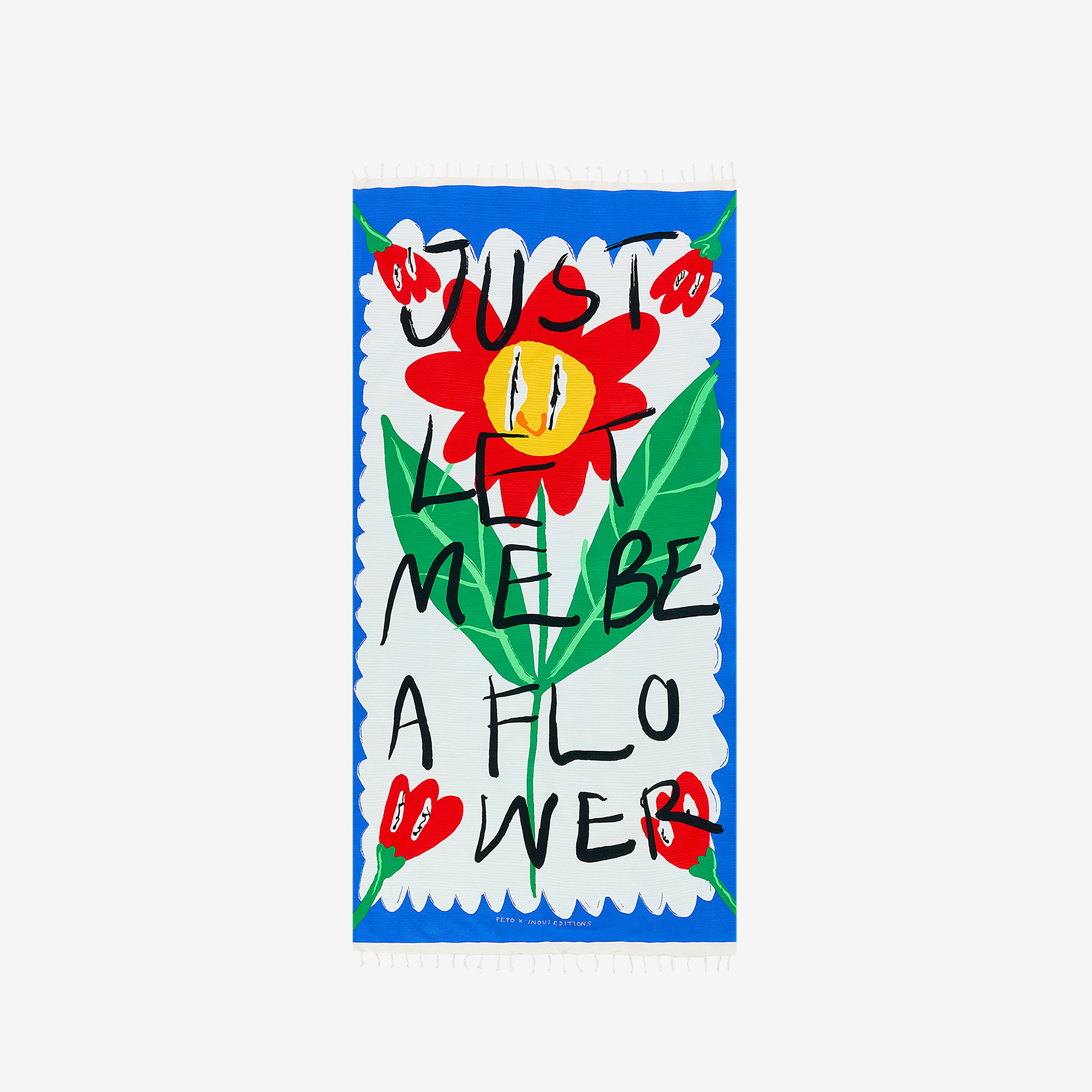 Fouta Towel 100 - Flower - White