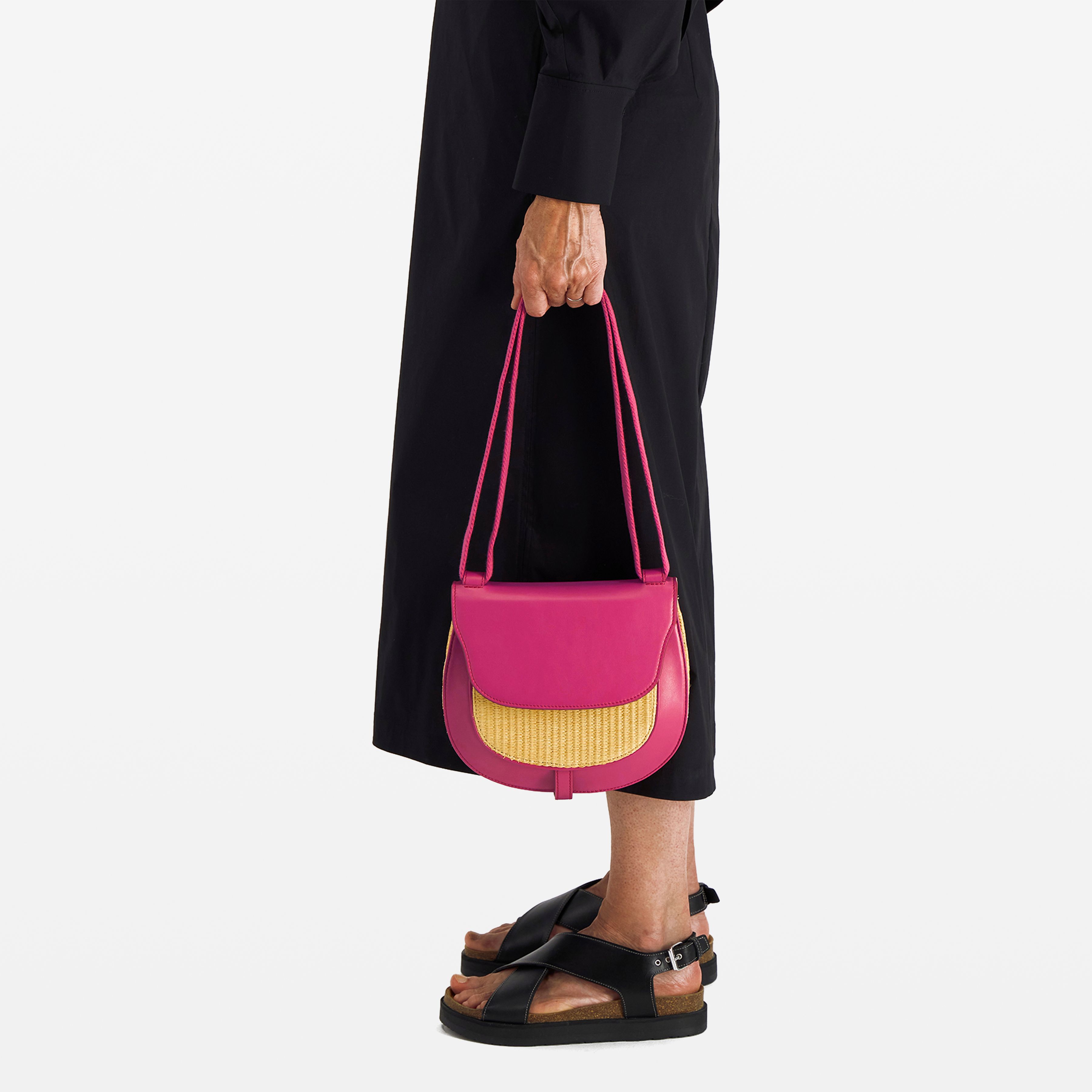 Large Besace Bag - Moisson - Fuchsia
