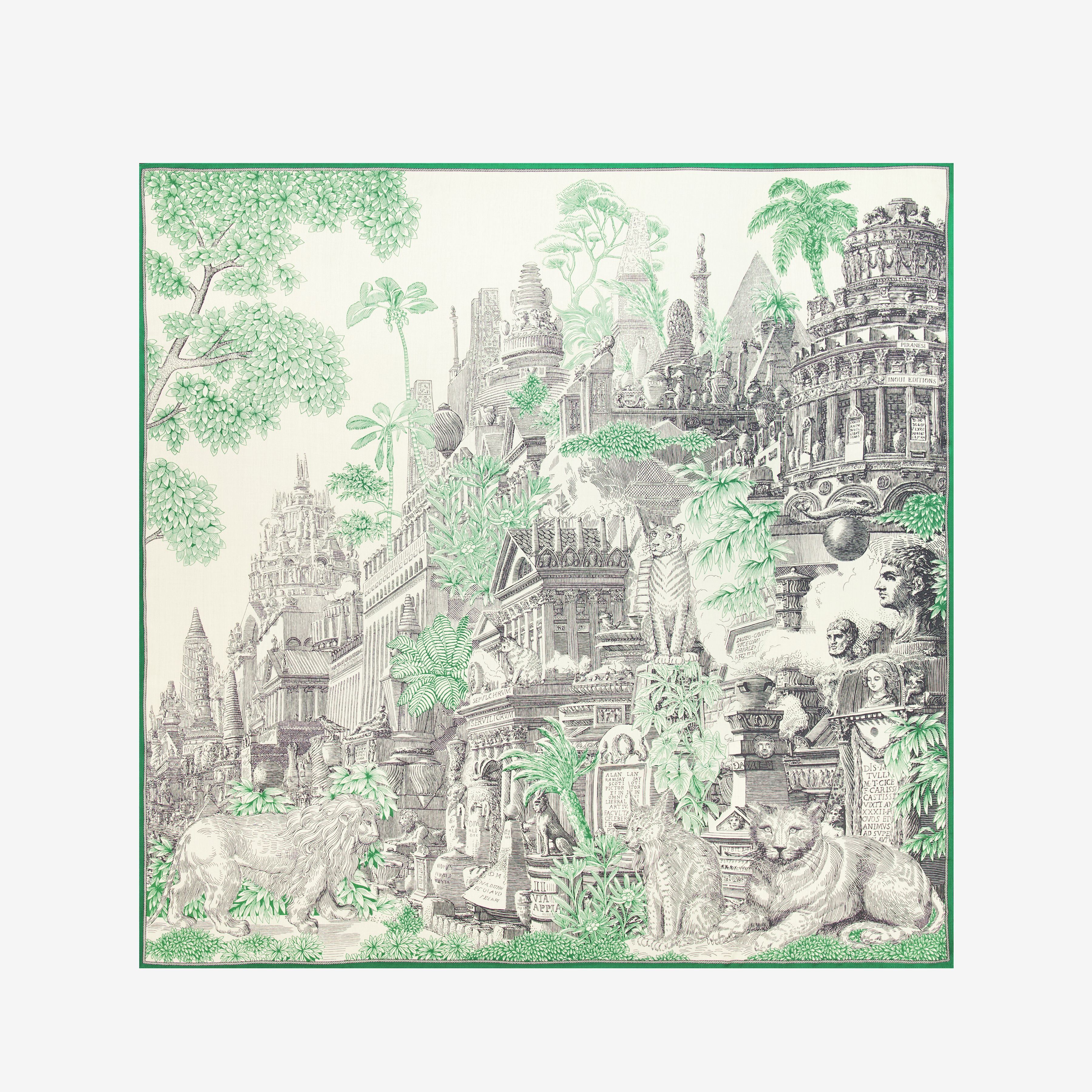 Pañuelo 130 - Piranesi - Verde