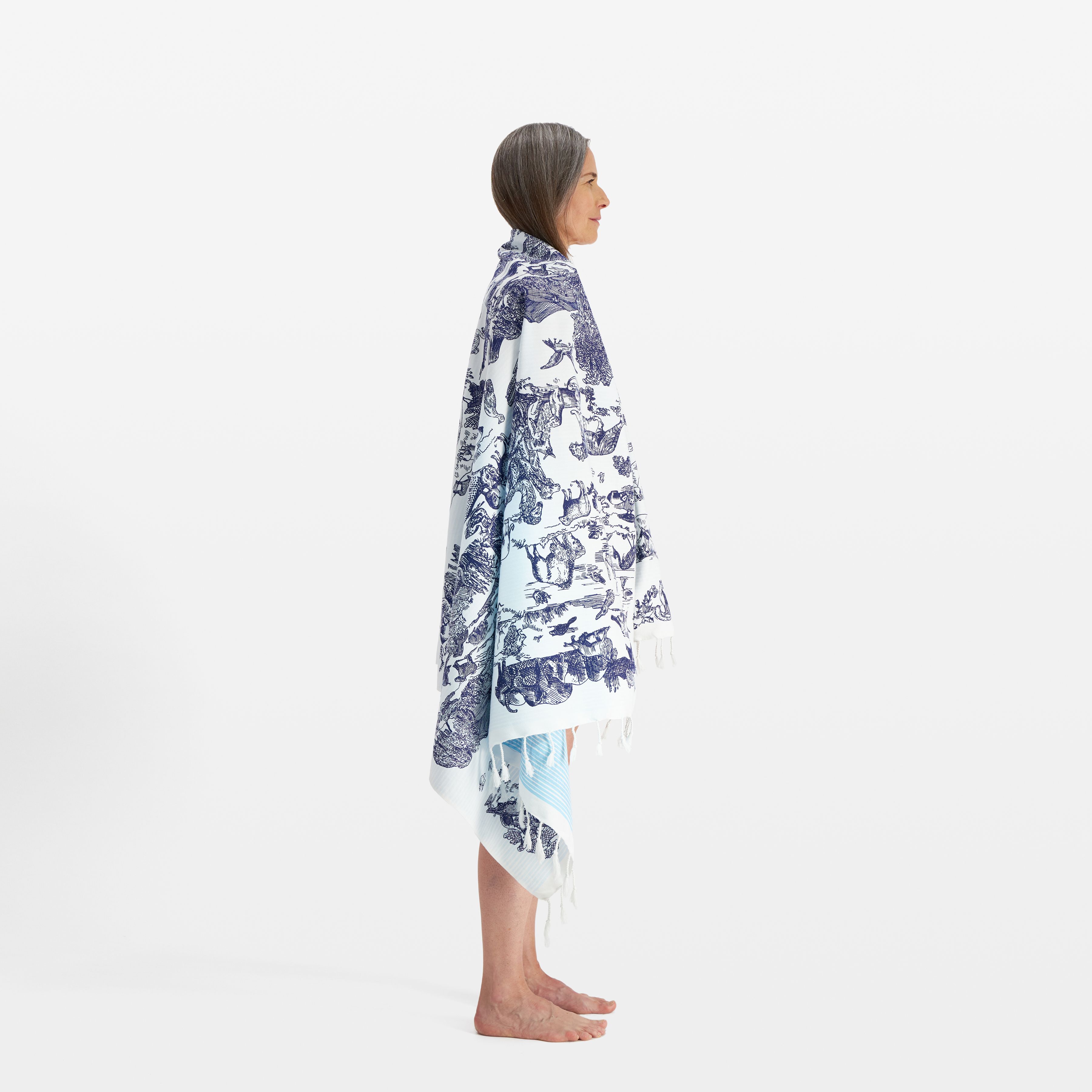 Telo Fouta 100 - Rêverie - Bianco