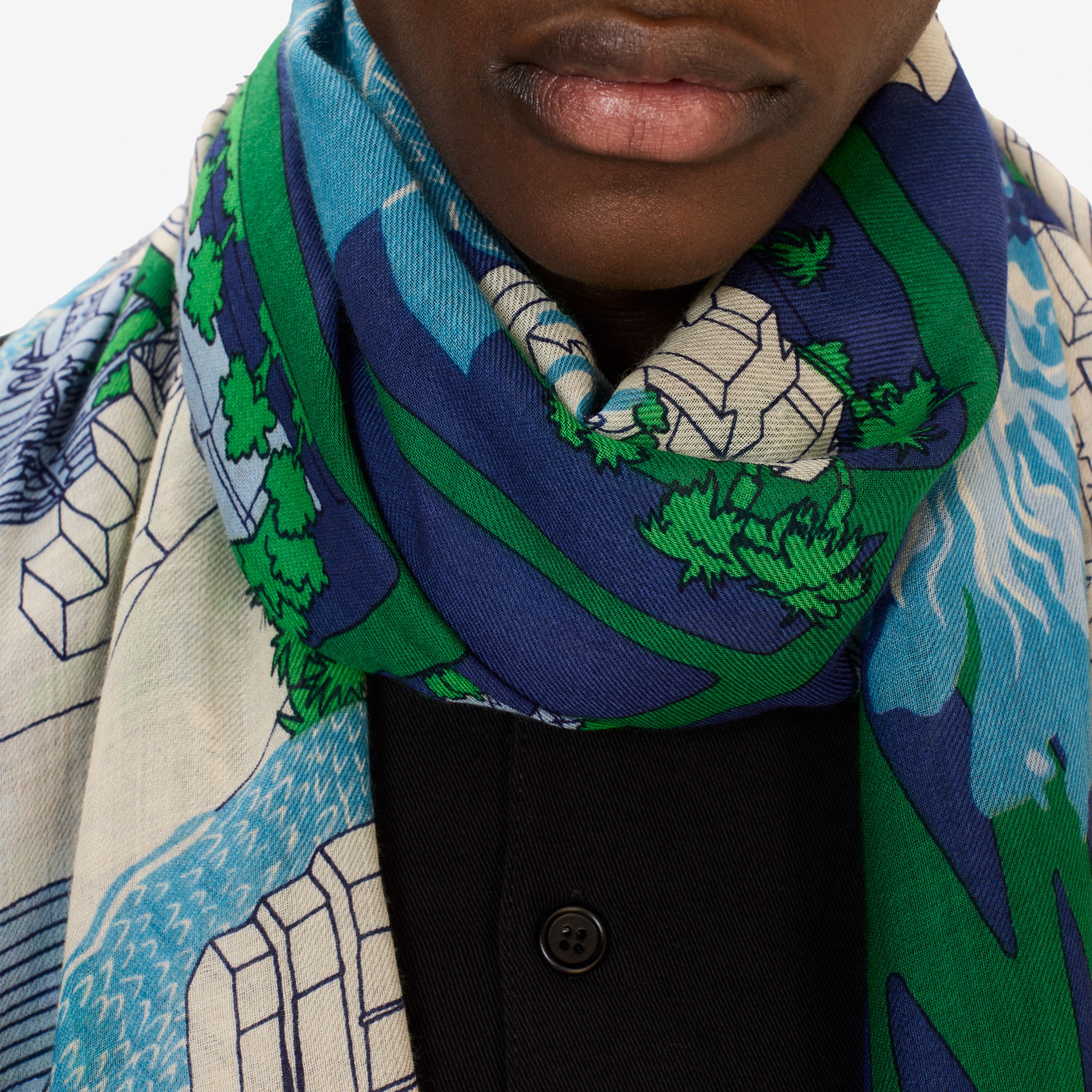 Scarf 80 - Vegas - Blue