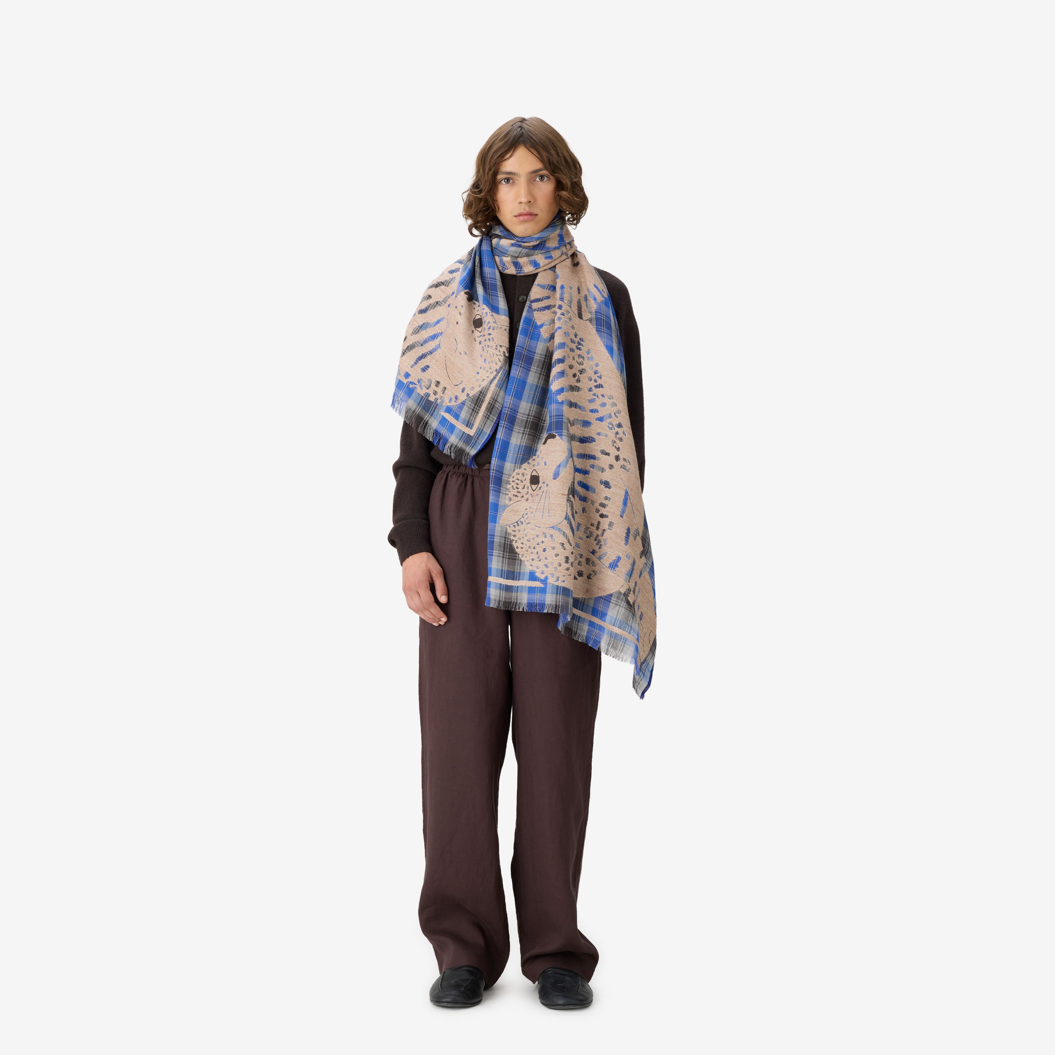 Scarf 70 - 3d - Panteo - Blue