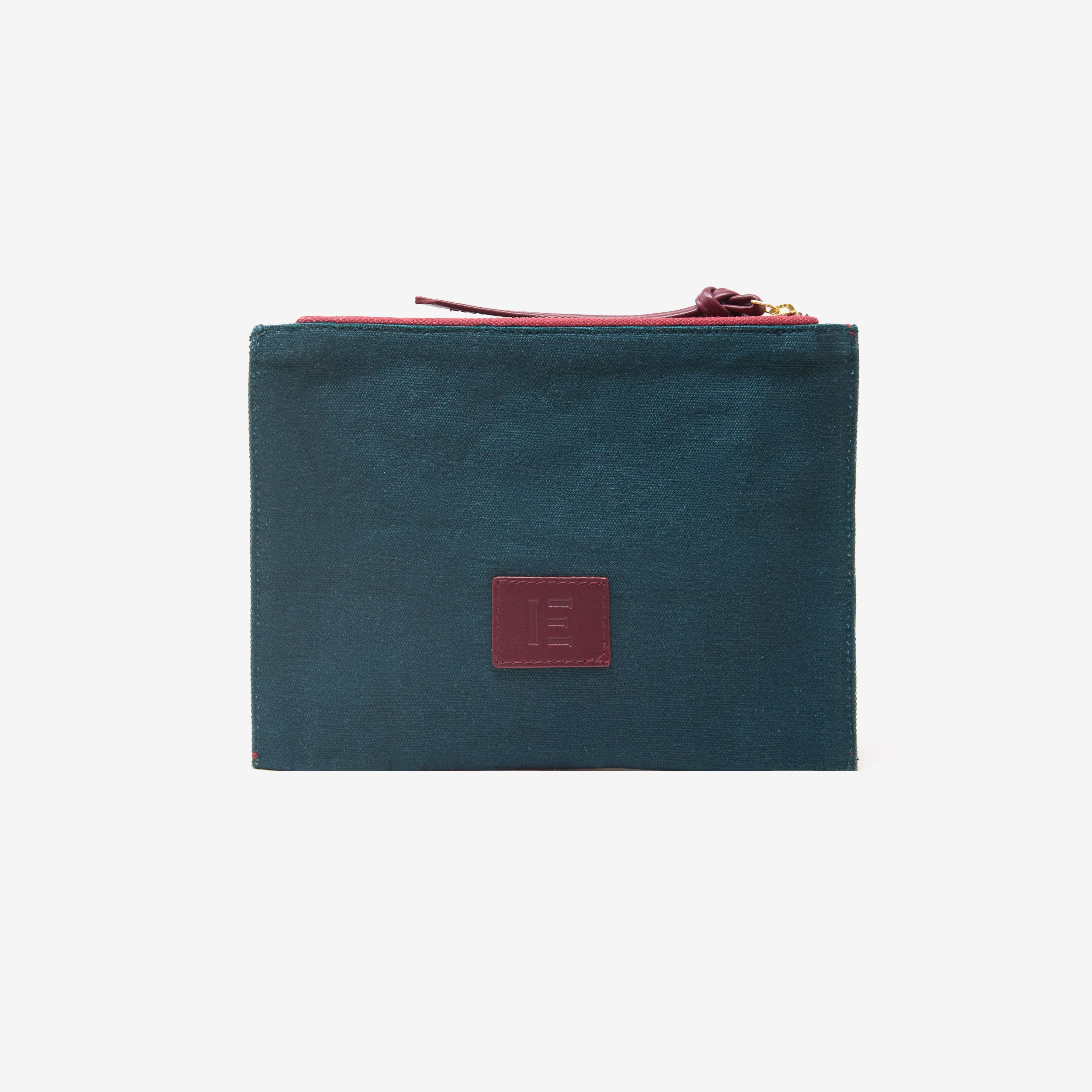 Embroidered Pouch - Toutou - Emerald