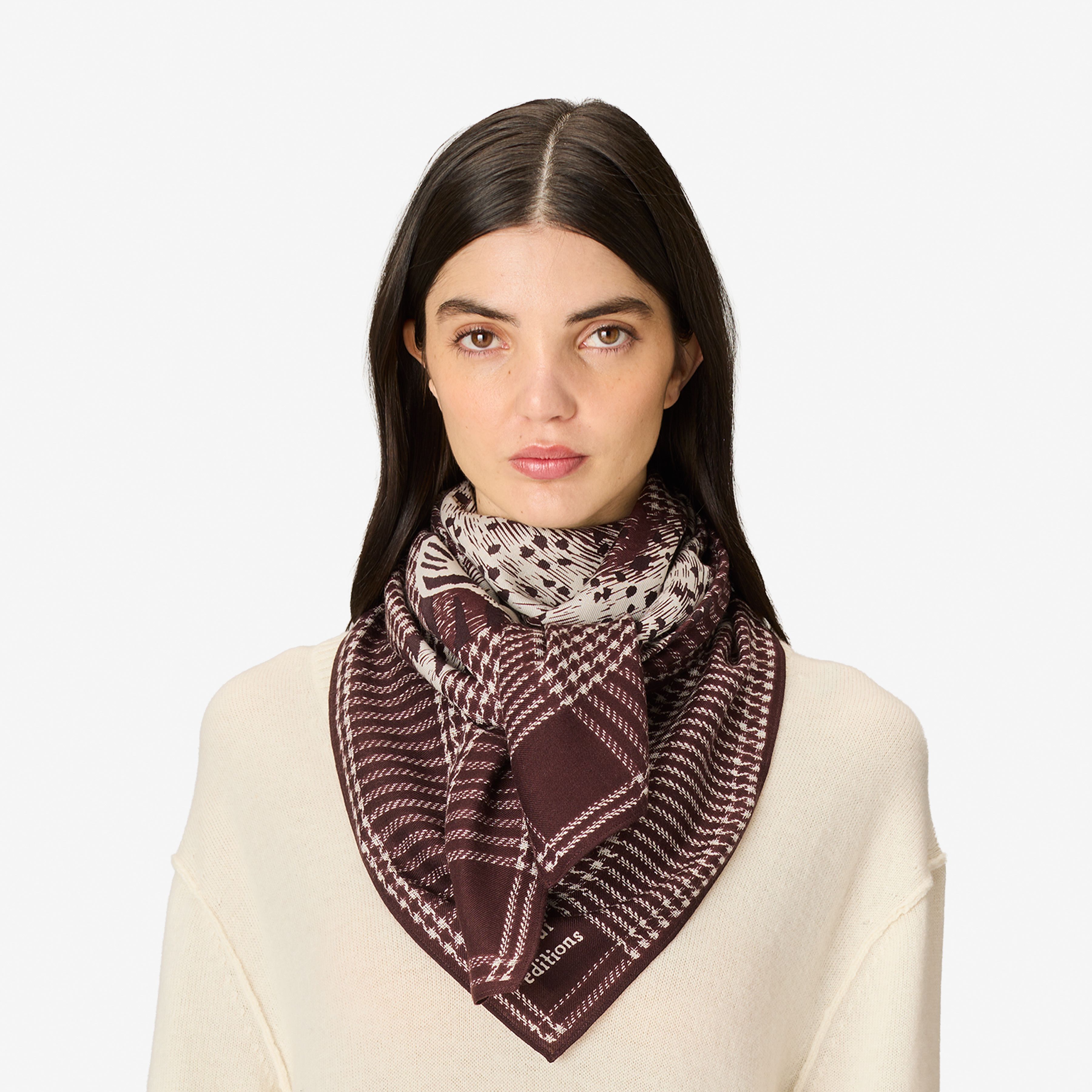 Square 100 - Jorgen Houndstooth - Brown