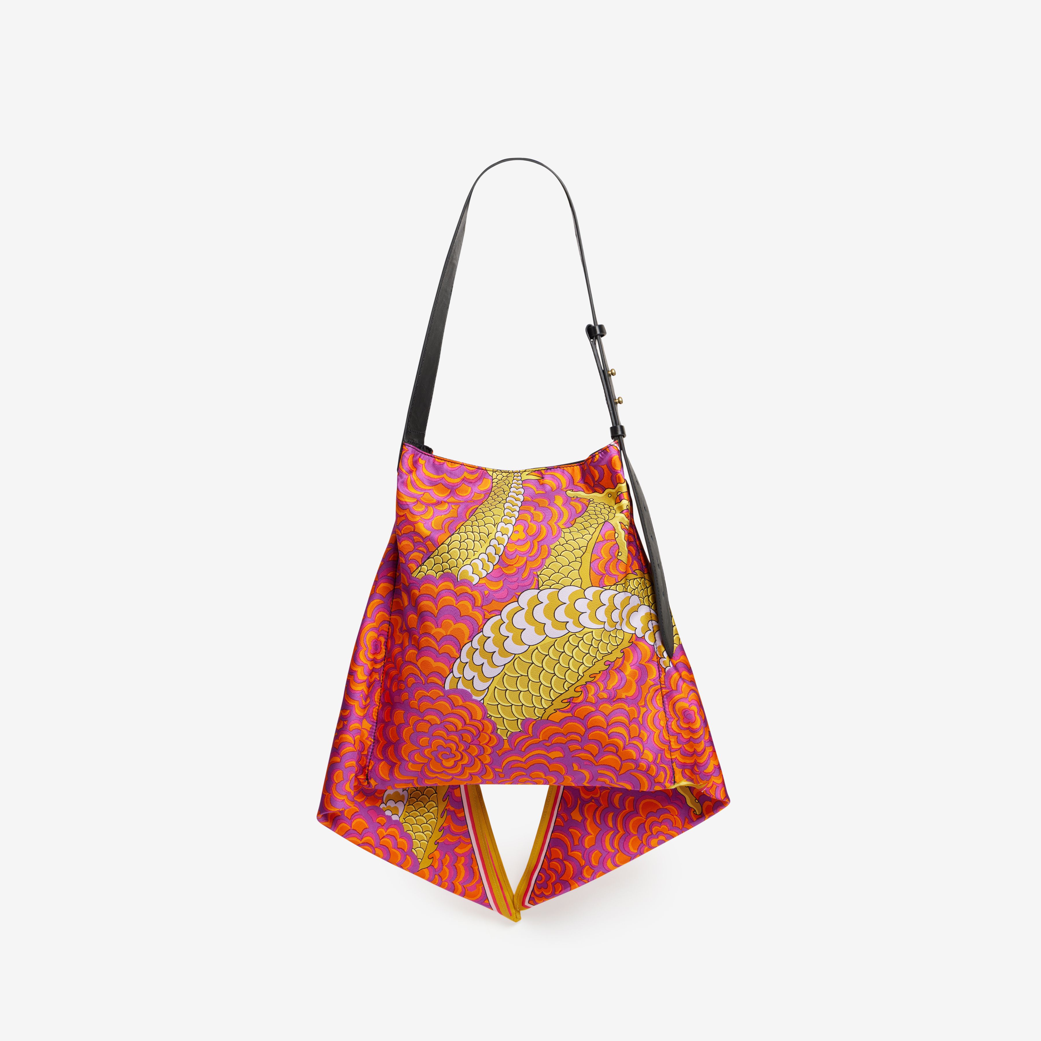 Scarf Bag S - Dragon - Fuchsia