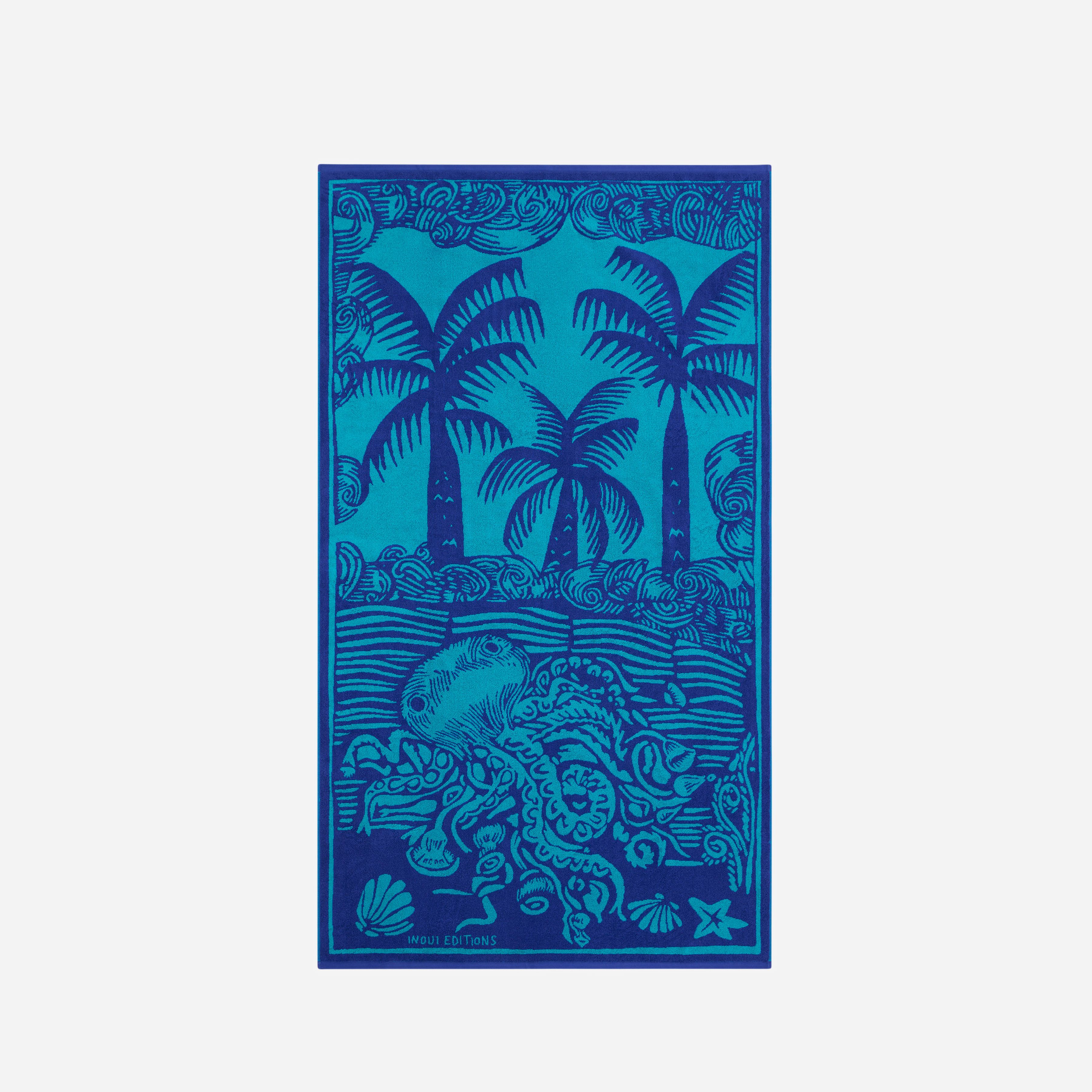Strandtuch - Poulpe - Blau