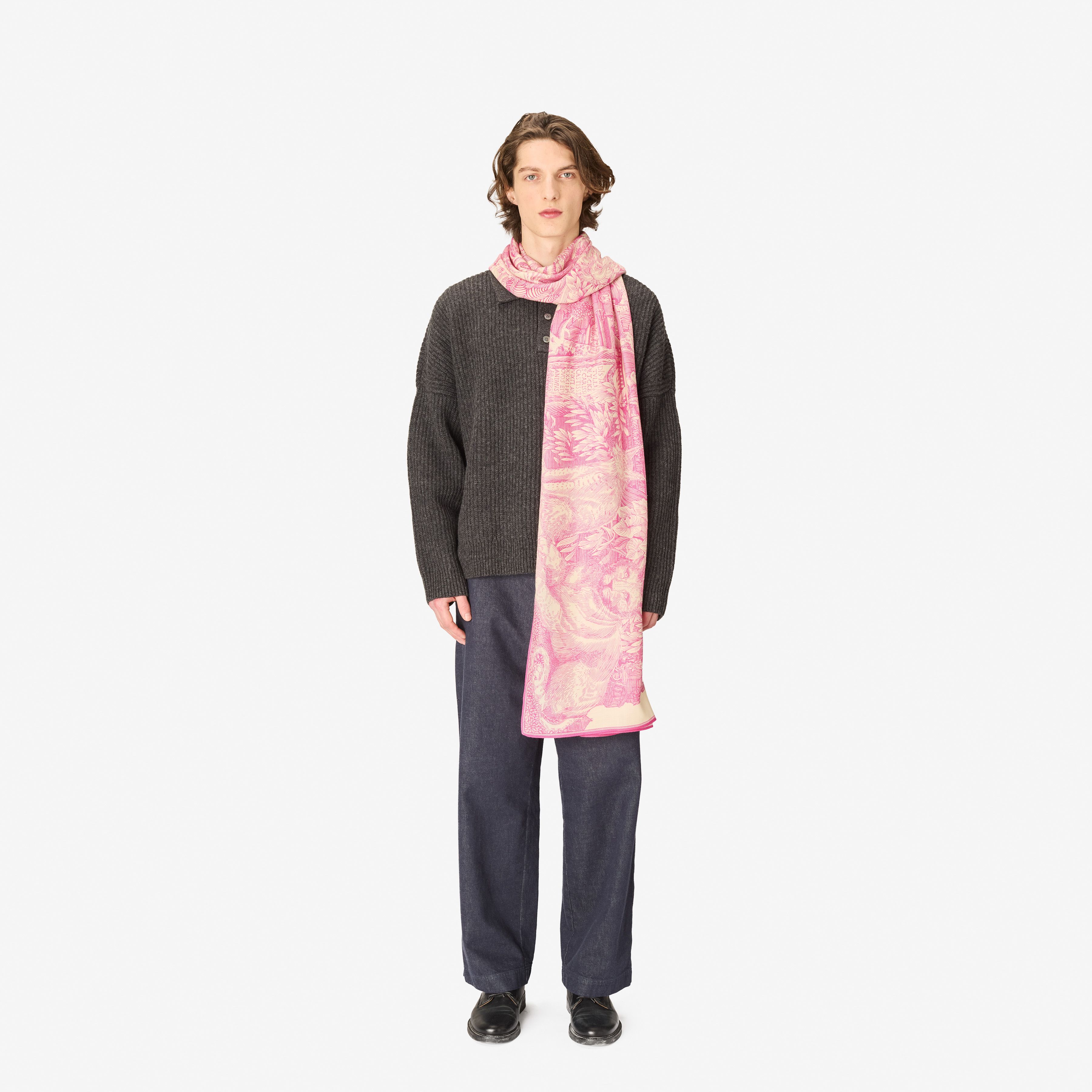 Scarf 100 - Piranesi - Pink