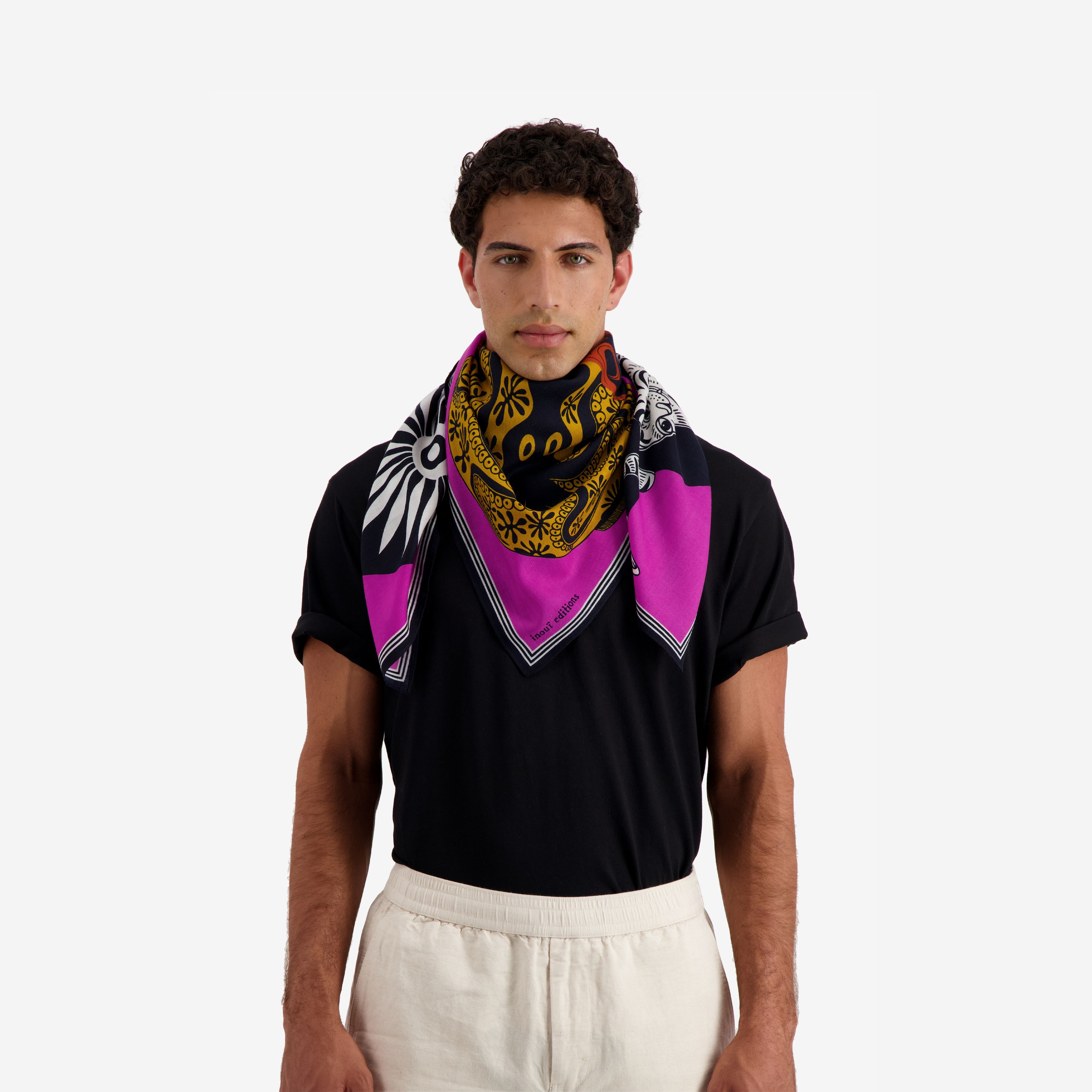 Cashmere Square 100 - Mykonos - Pink