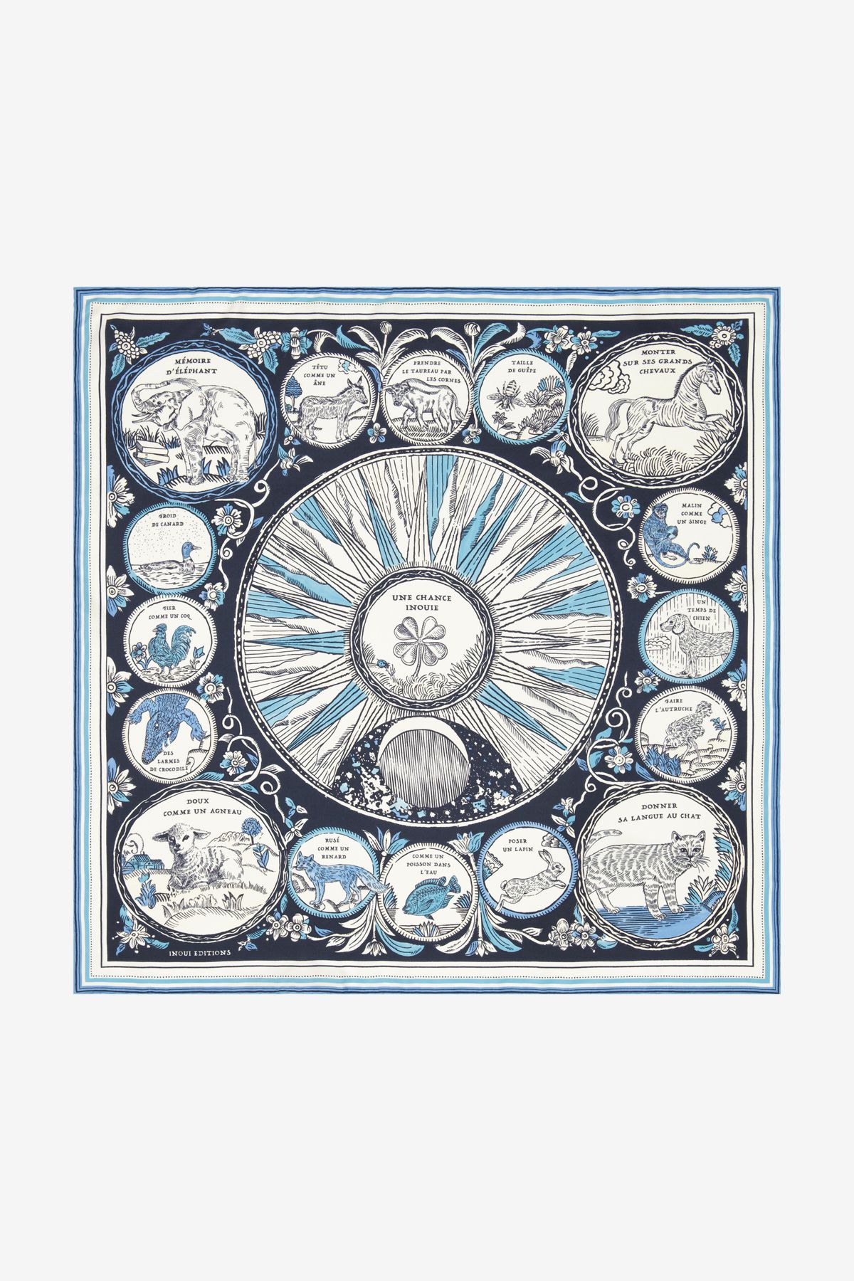 Pañuelo 70 - Chance Inoui - Azul Marino