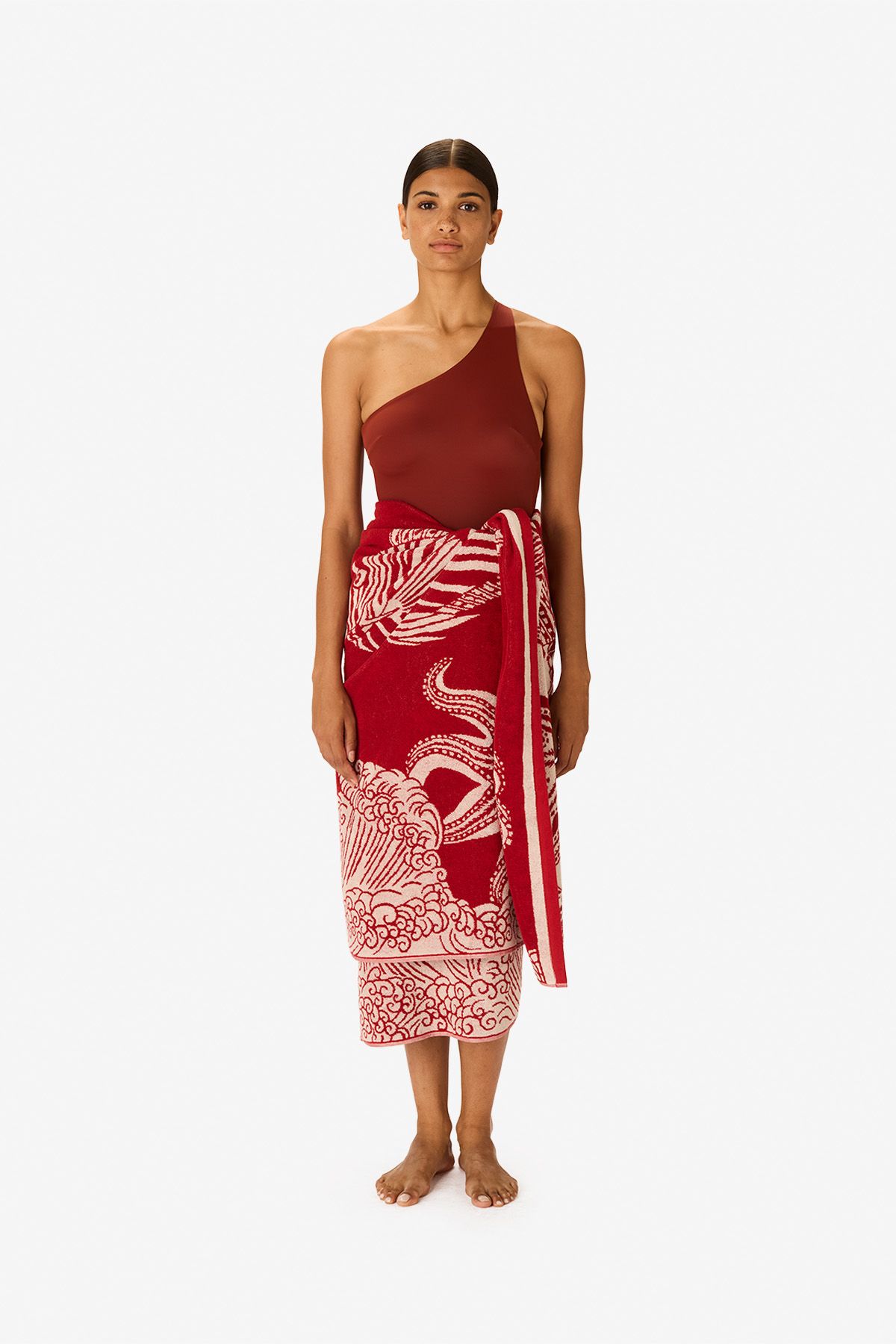 Beach Towel 100 - Poseidon - Red