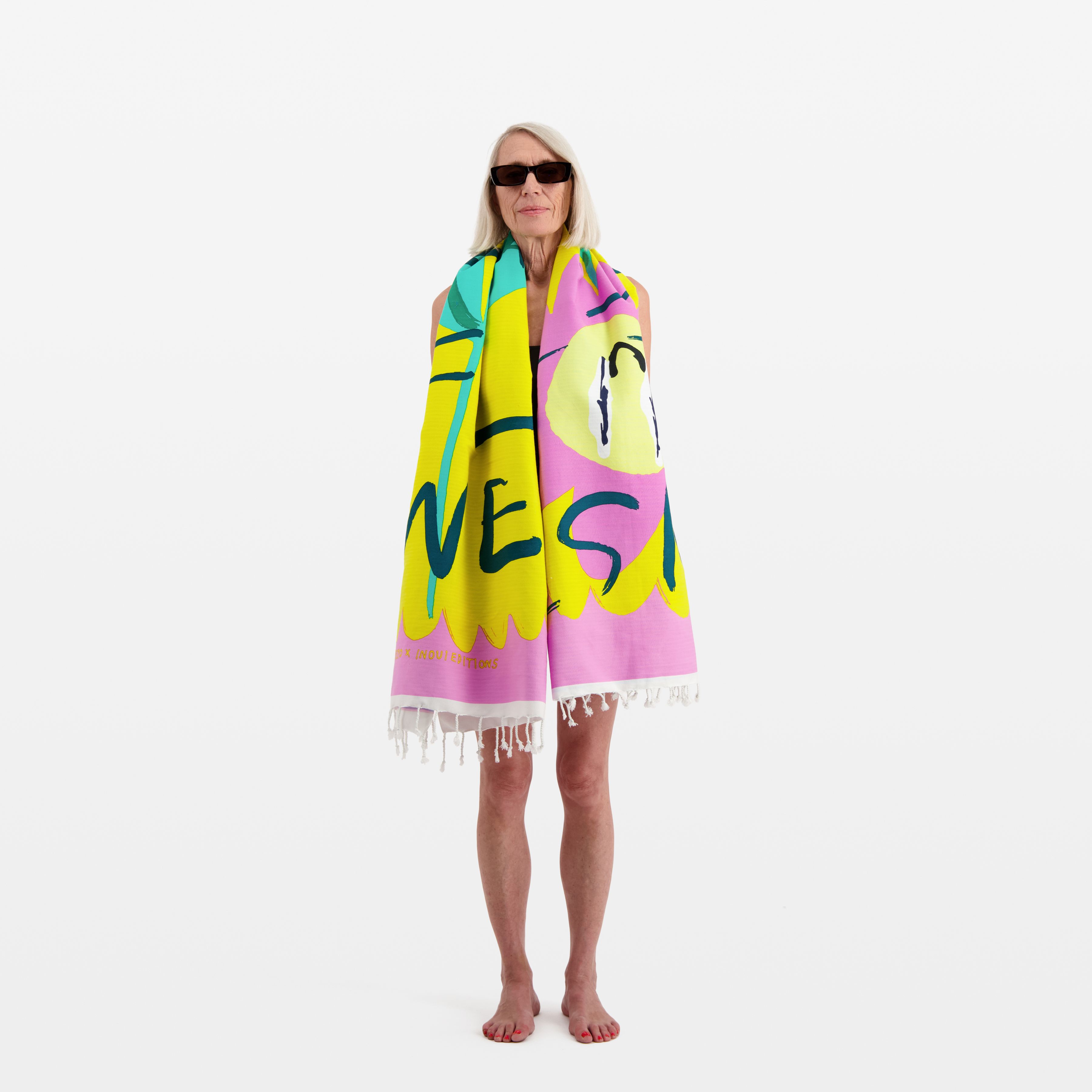 Fouta Towel 100 - Flower - Yellow