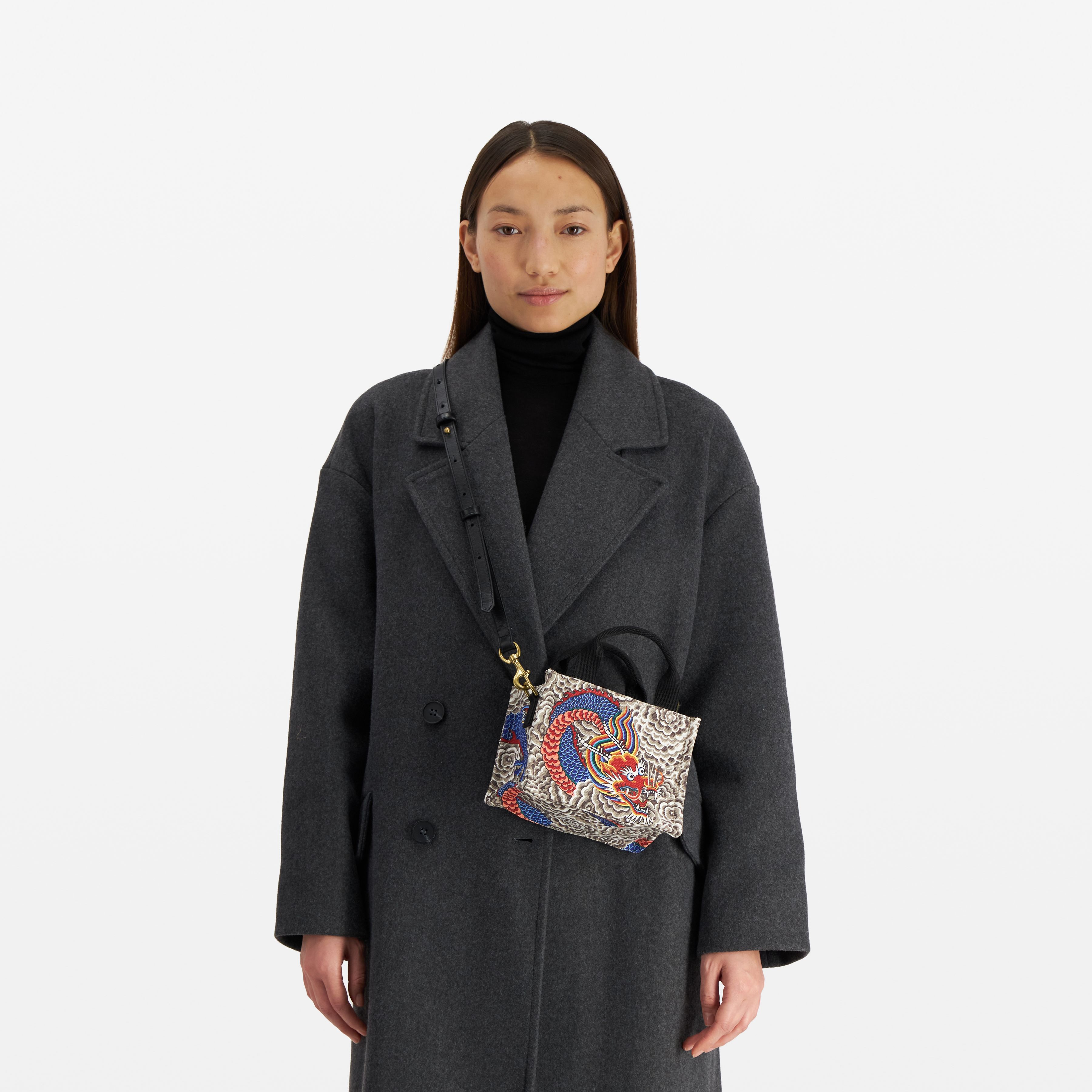 Mini Caprice Bag - Dragon - Grey