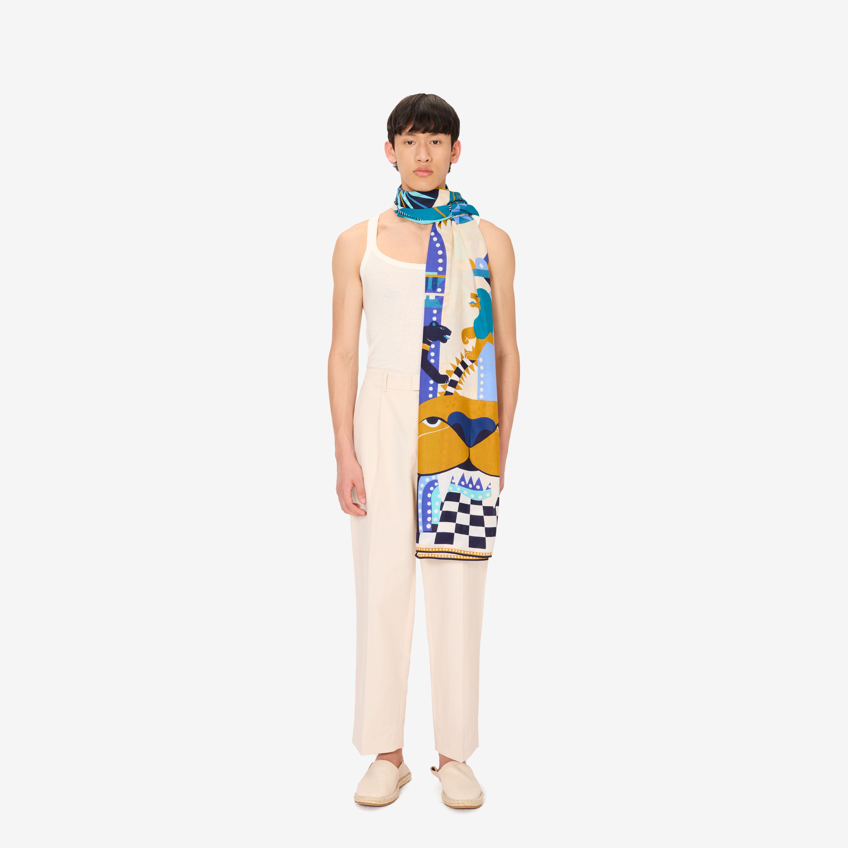 Scarf 100 - Rollercoaster - Blue