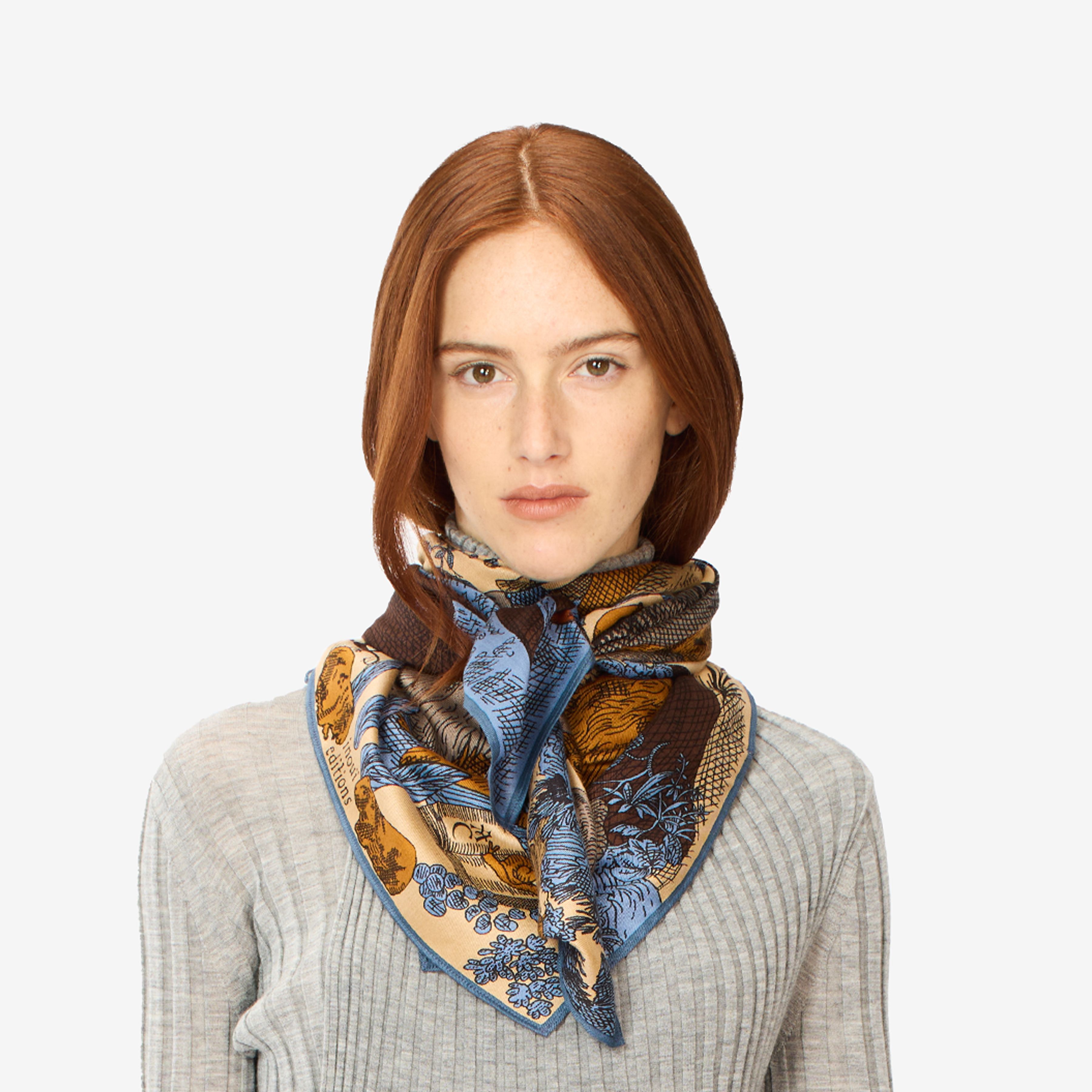 Quadratisches Tuch 100 - Reve - Beige