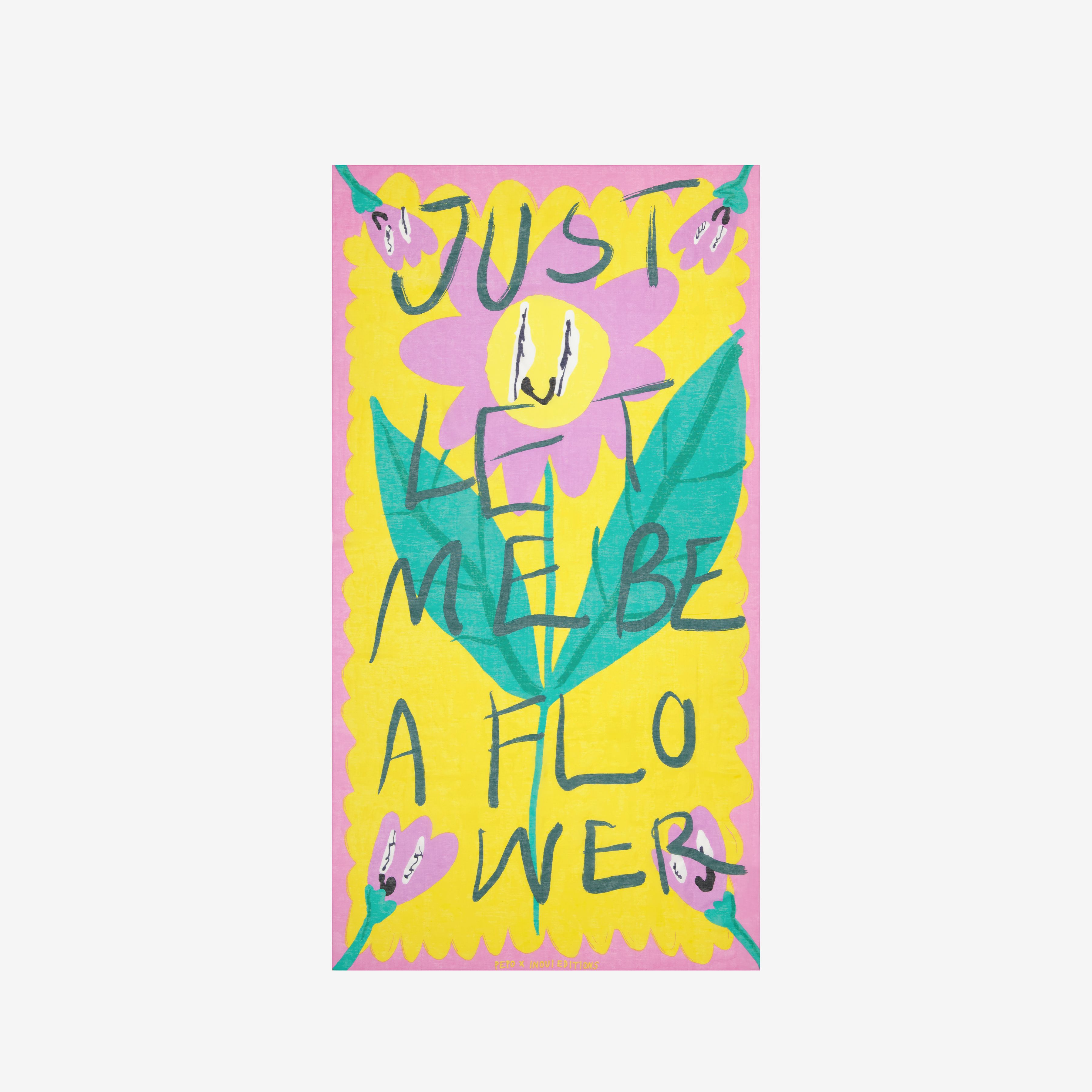 Scarf 100 - Flower - Yellow