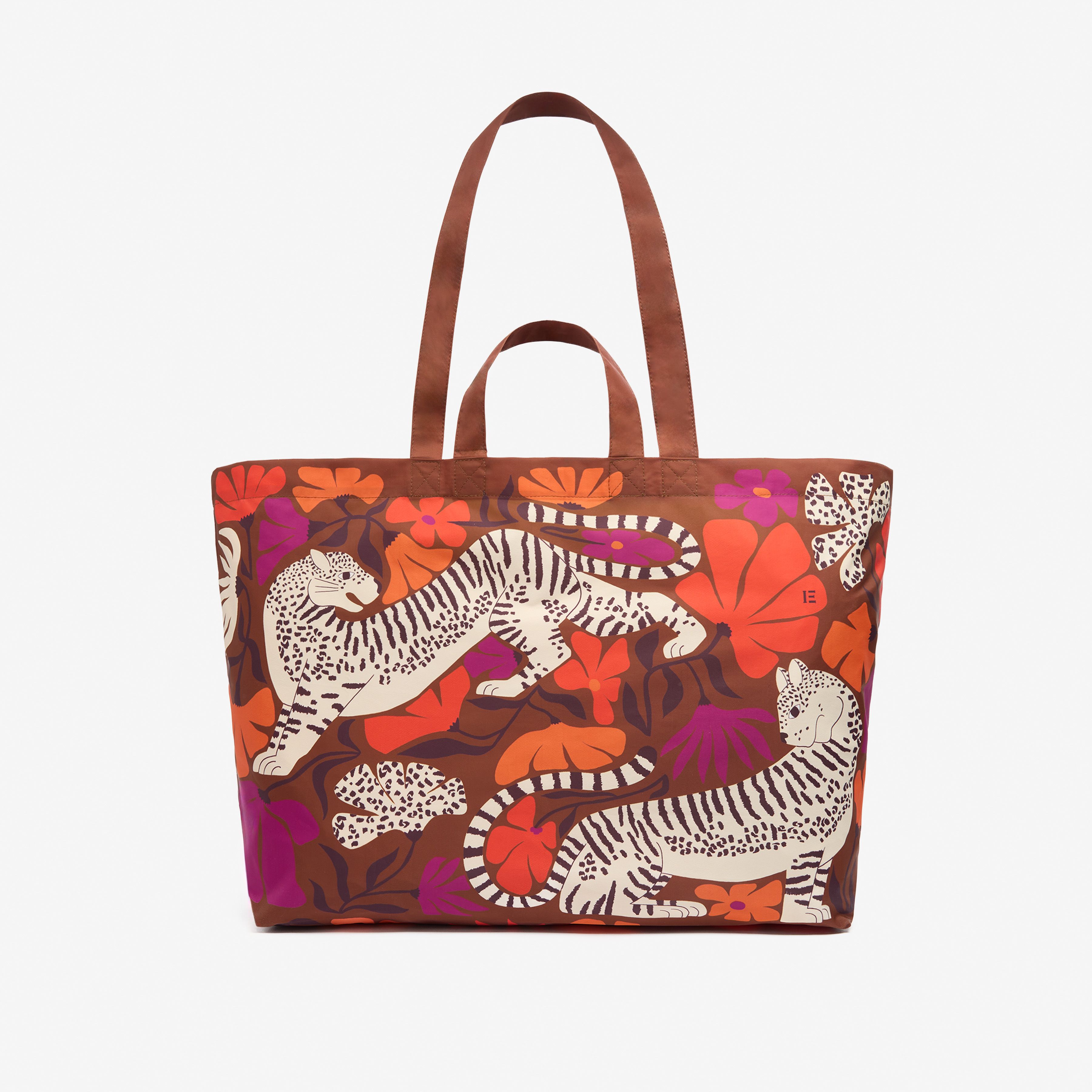 Maxi Shopper Bag - Panteo - Beige