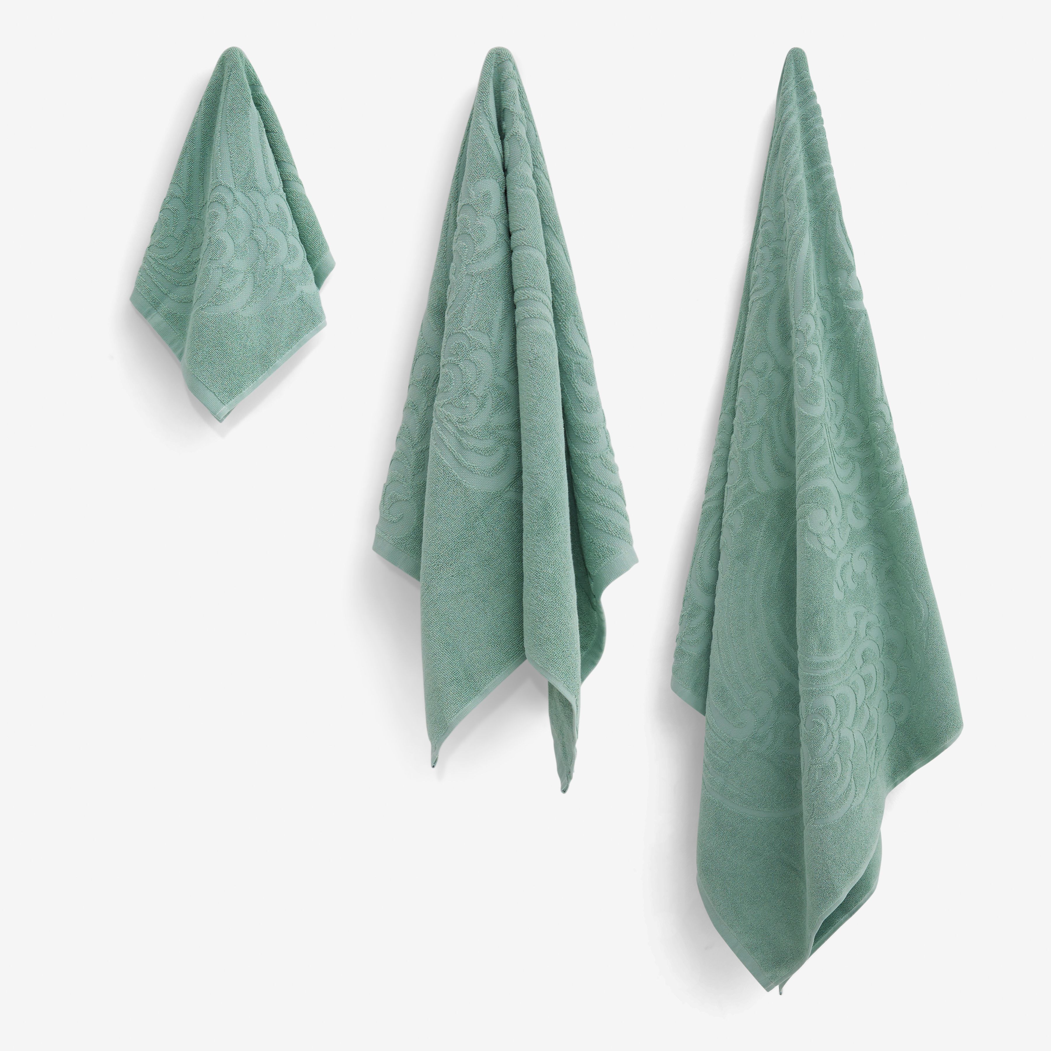 Serviette 90 - Vague - Vert Sauge