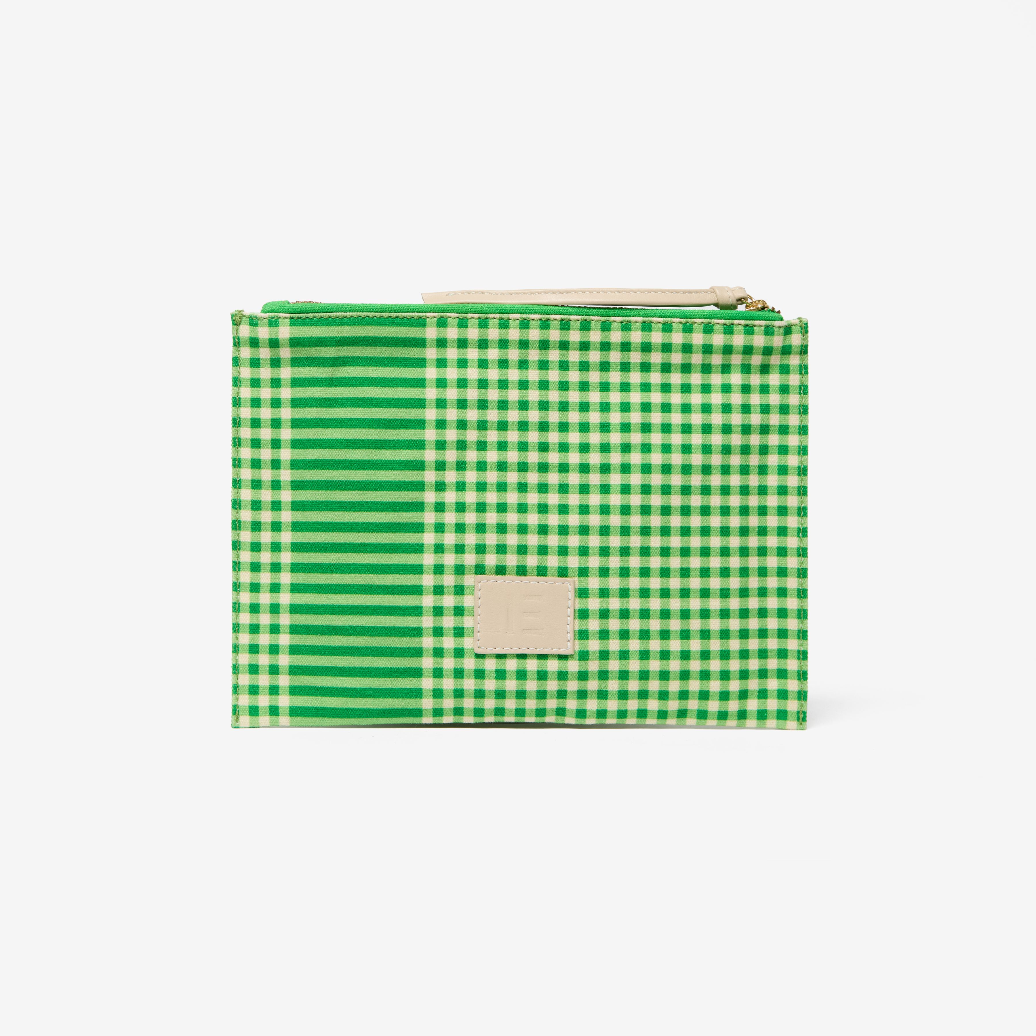 Embroidered Pouch - Kiki - Green