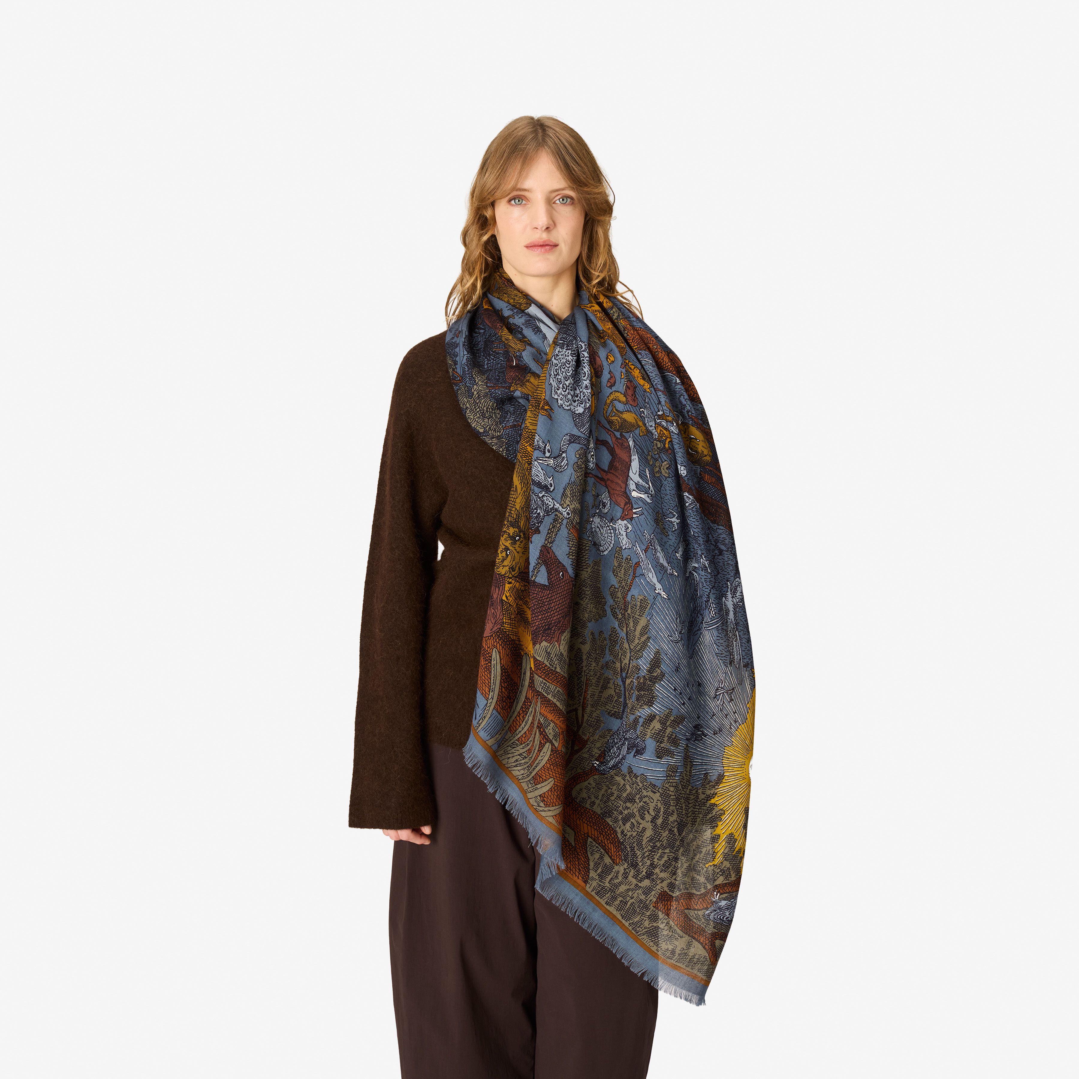 Schal 100 - Reve - Duck Blau