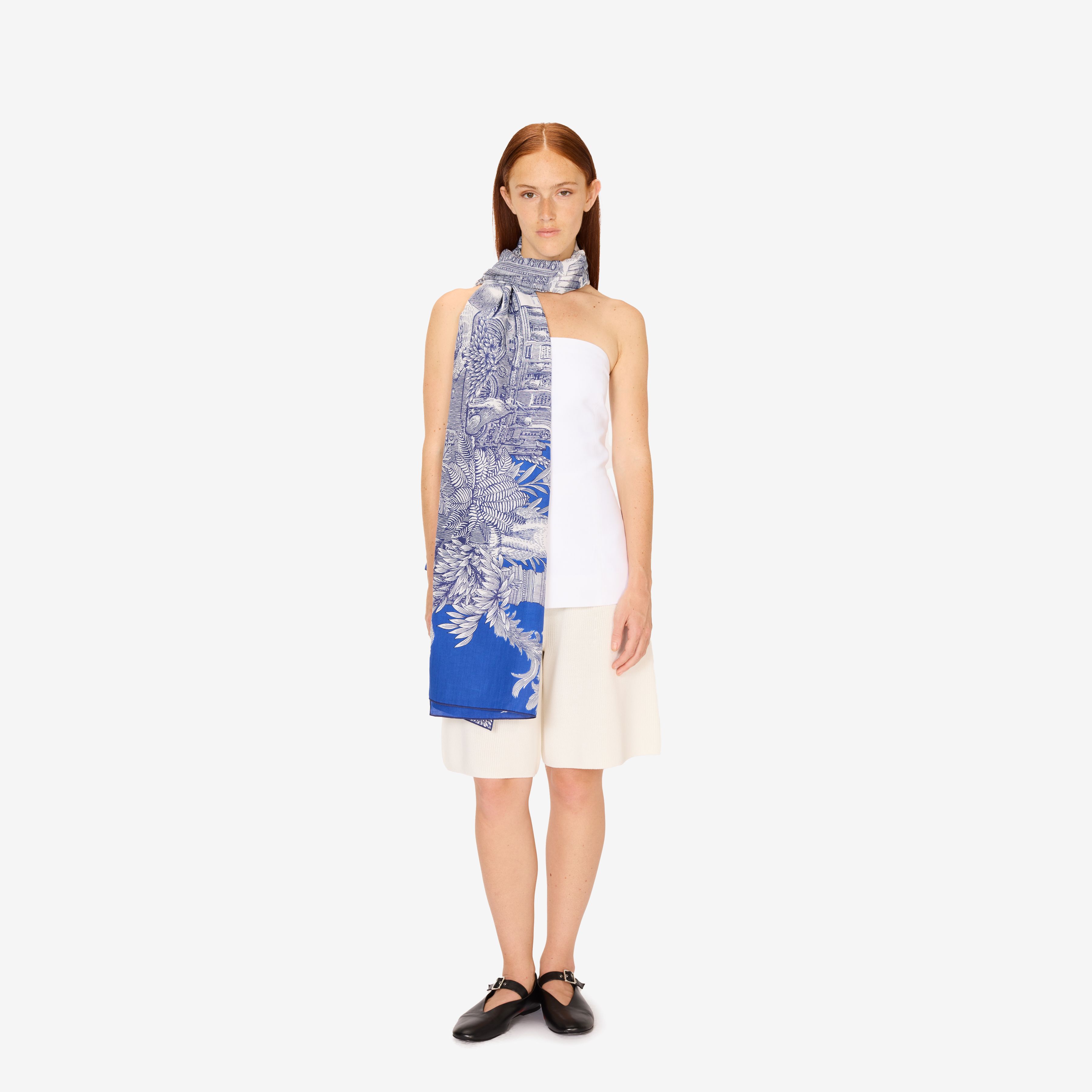 Scarf 100 - Piranesi - Blue