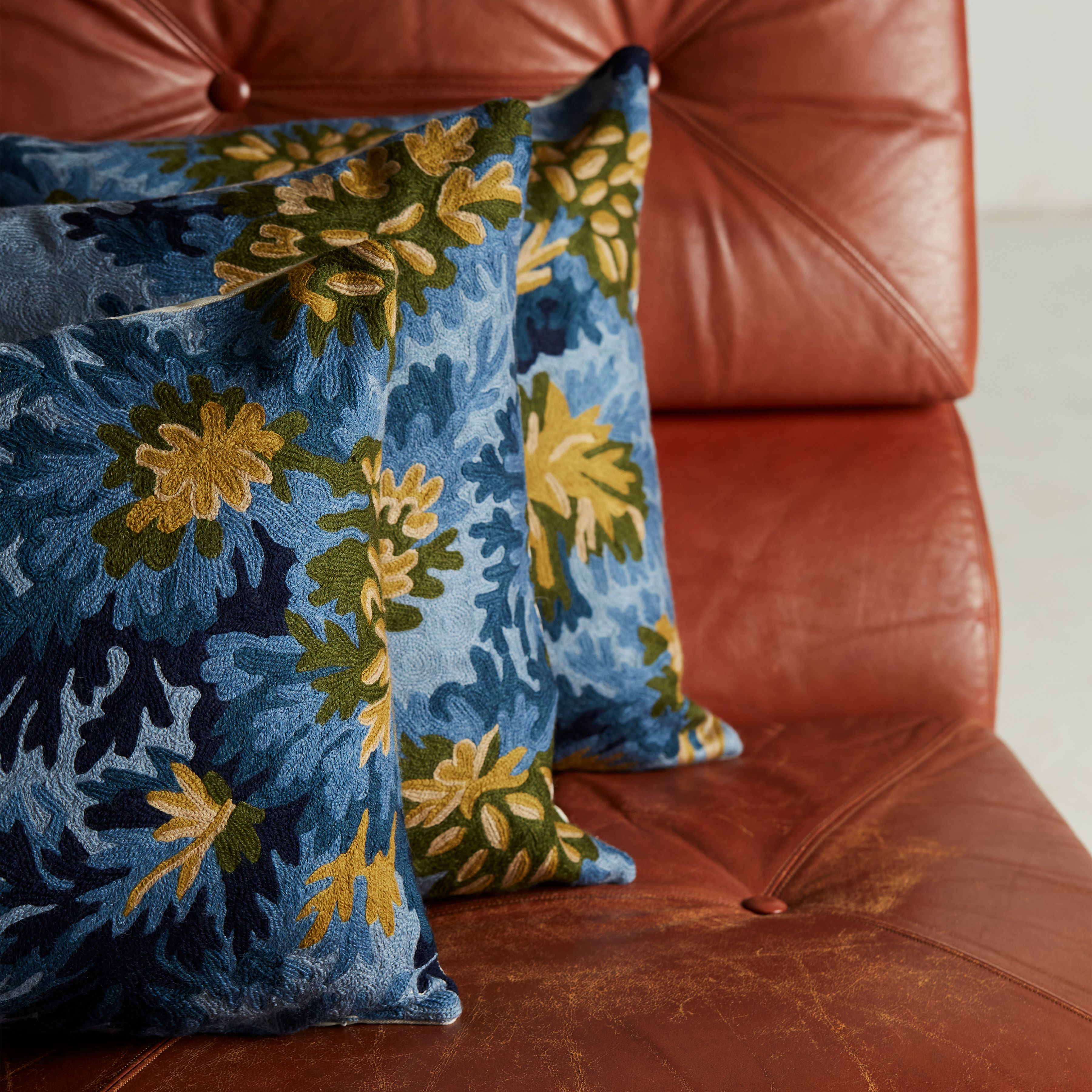 Cushion Cover 45 - Fontainebleau - Duck Blue
