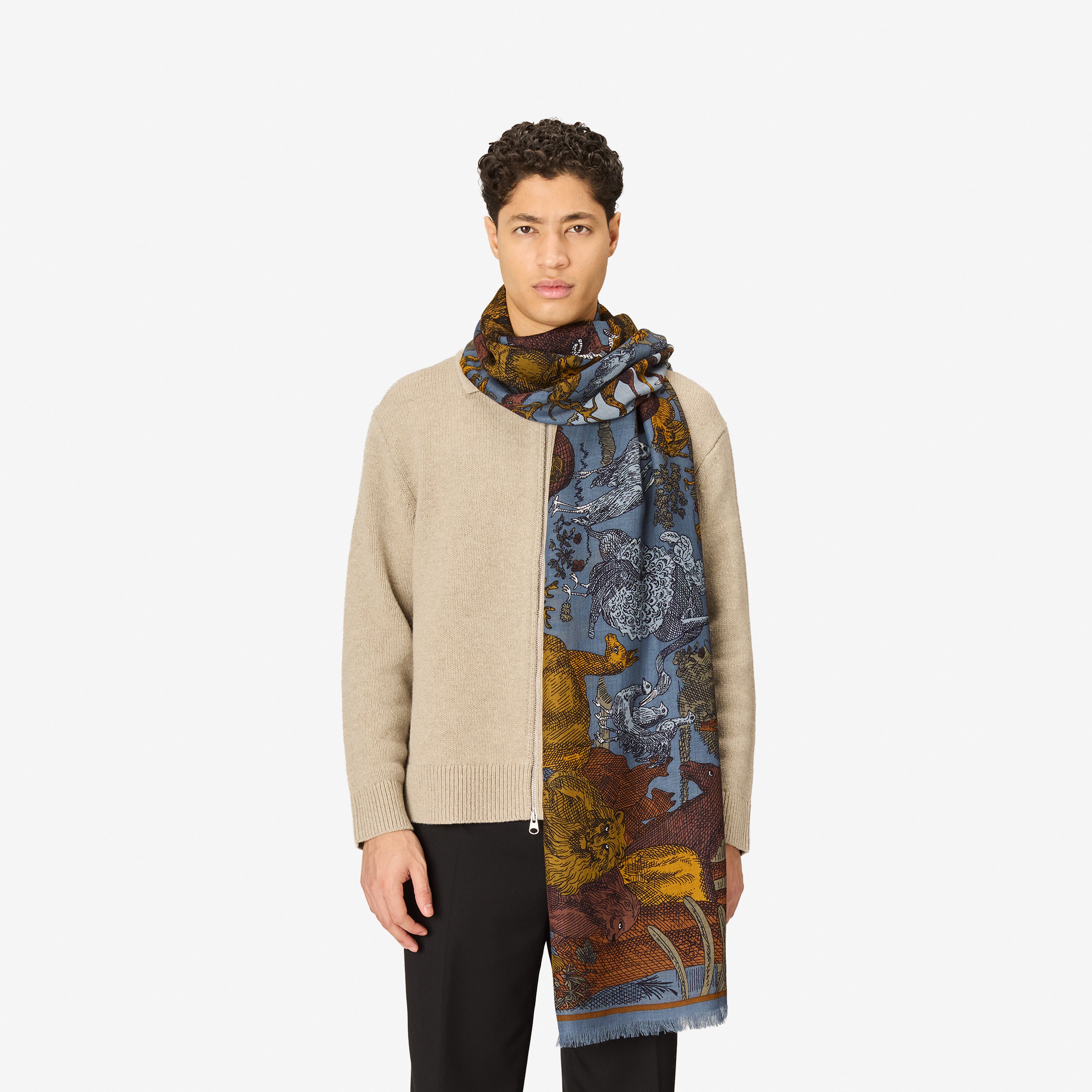 Schal 100 - Reve - Duck Blau