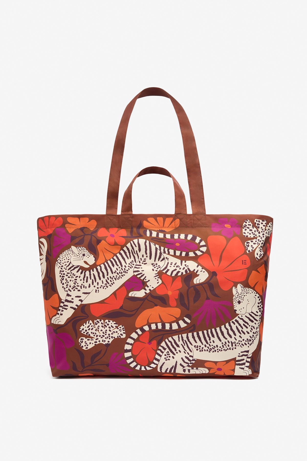 Maxi Shopper Bag - Panteo - Beige