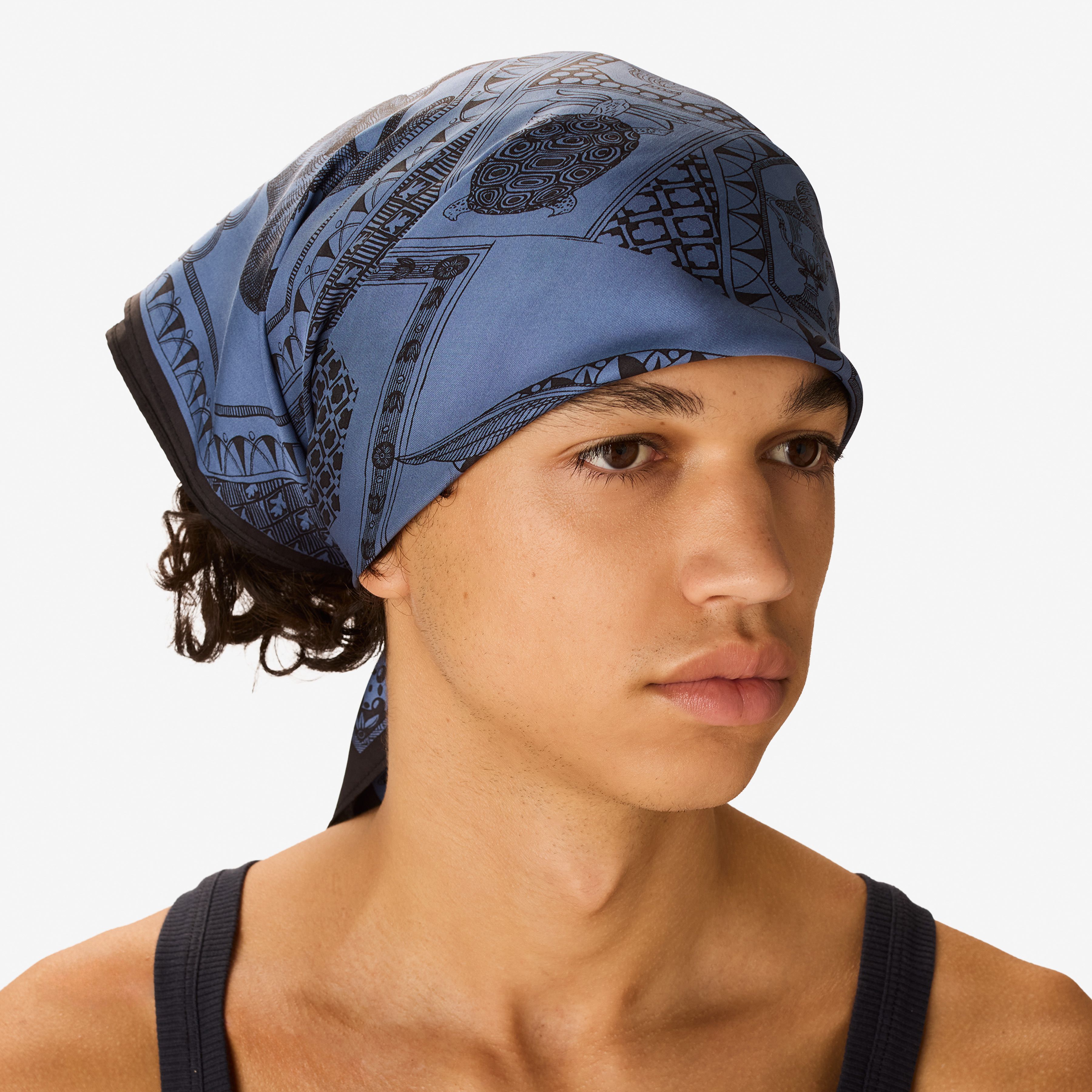 Pañuelo 65 - Barocco - Azul